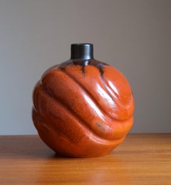 Upsala-Ekeby, Large Organic Vase, Glazed Earthenware, Sweden, 1930s