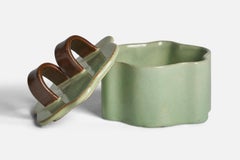 Upsala Ekeby, Deckelgefäß, Steingut, Schweden, 1930er Jahre