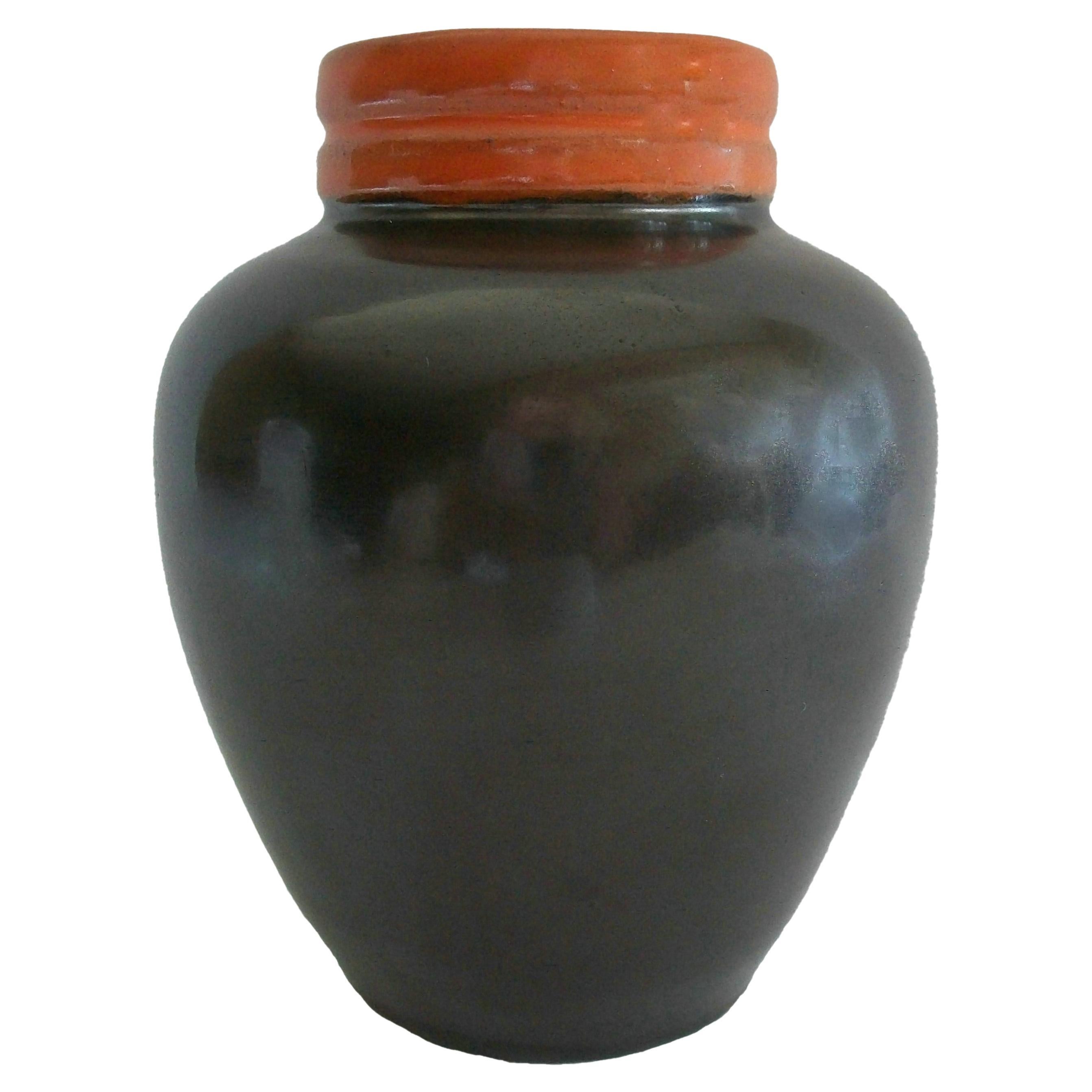 UPSALA EKEBY - Mid Century Studio Ceramic Vase - Sweden - Circa 1950 For Sale