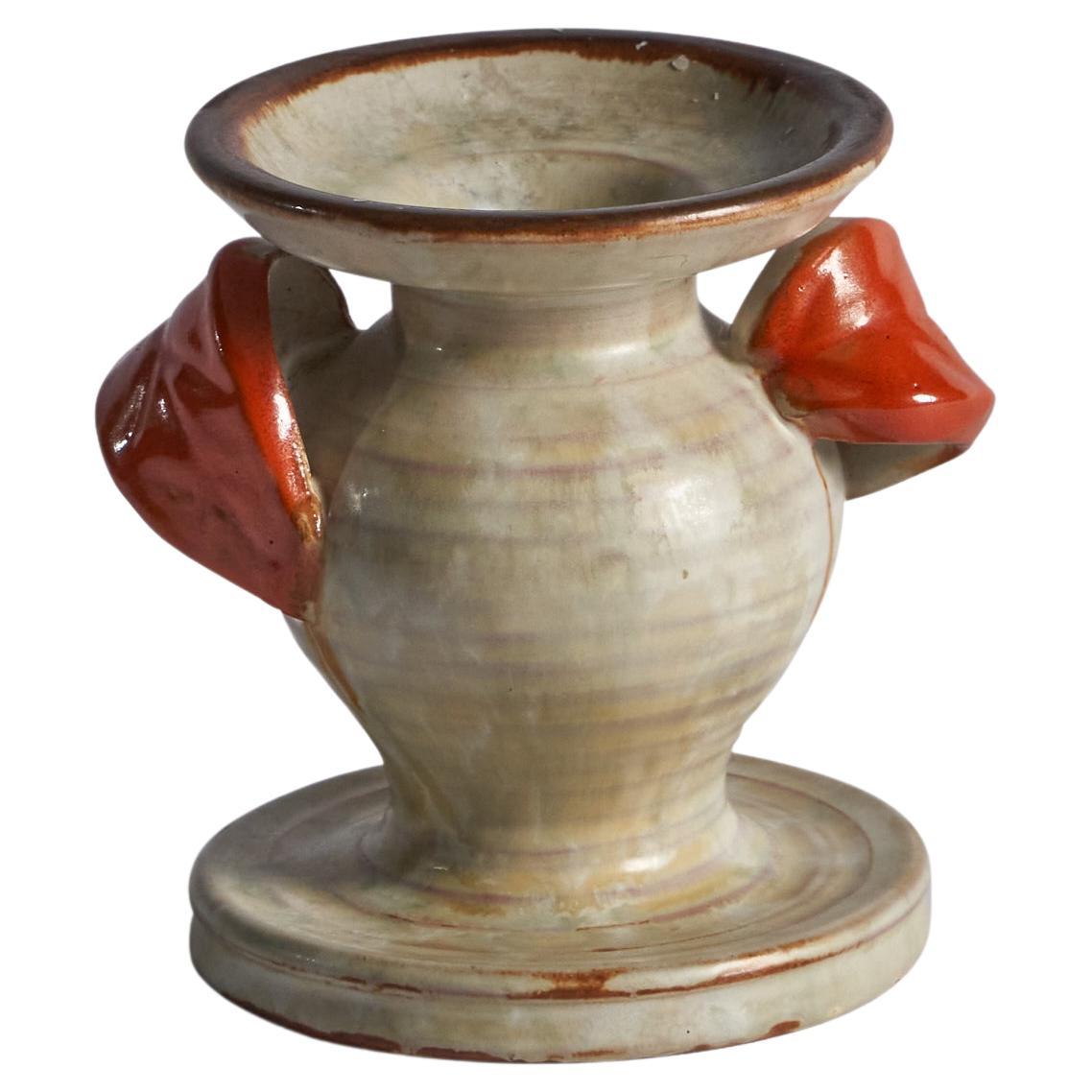 Upsala Ekeby, Vaso piccolo, Terracotta, Svezia, anni '30 in vendita