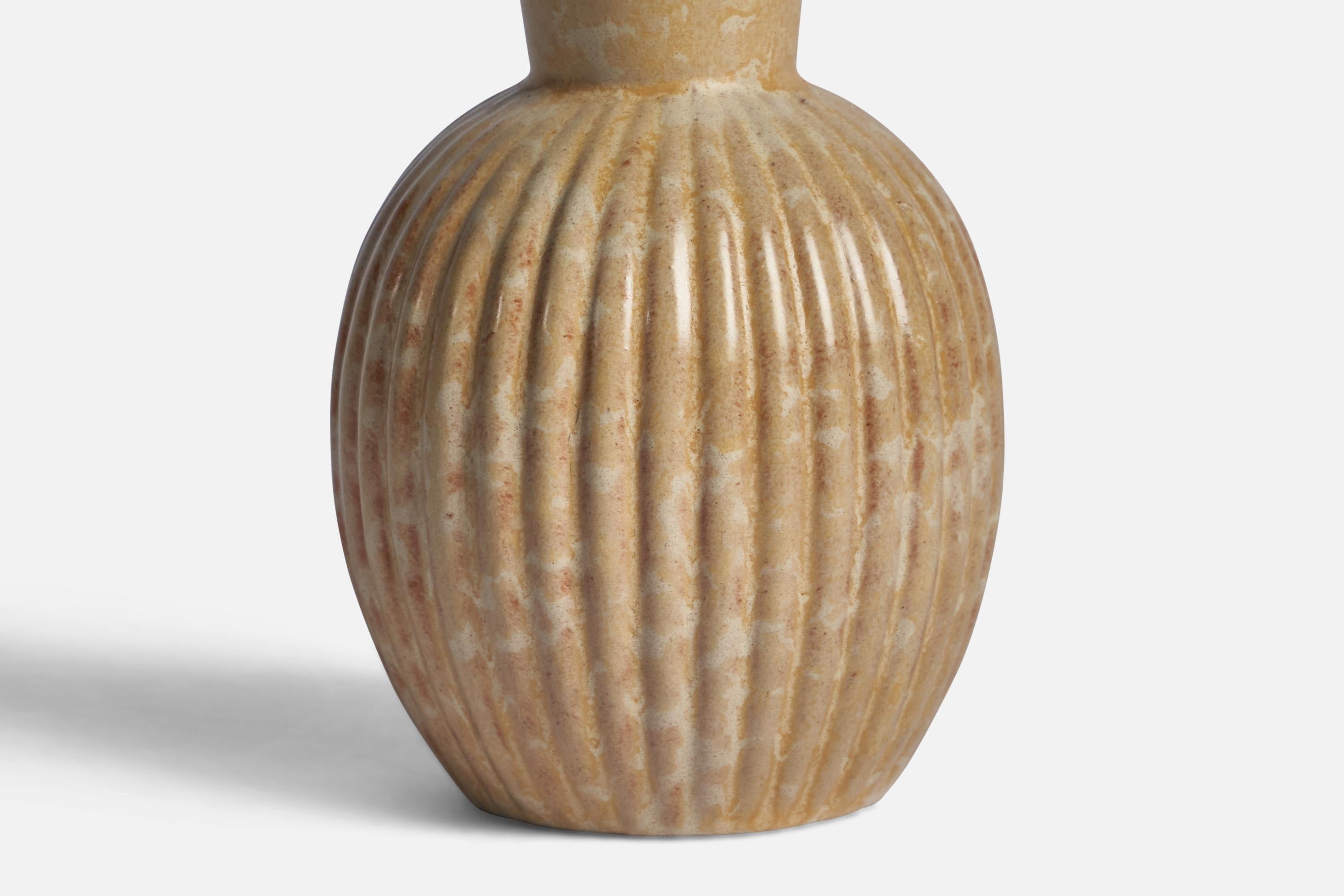 Swedish Upsala-Ekeby, Small Vase, Glazed Stoneware, Sweden, 1940s