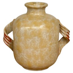 Upsala Ekeby, Schwedische Keramikvase, Mid-Century Modern, Beige, Schweden, 1930er Jahre