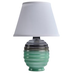 Upsala Ekeby, lampe de table, céramique, Suède, années 1930
