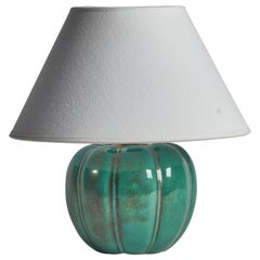 Upsala Ekeby, Lampada da tavolo, terracotta, Svezia, anni '1930