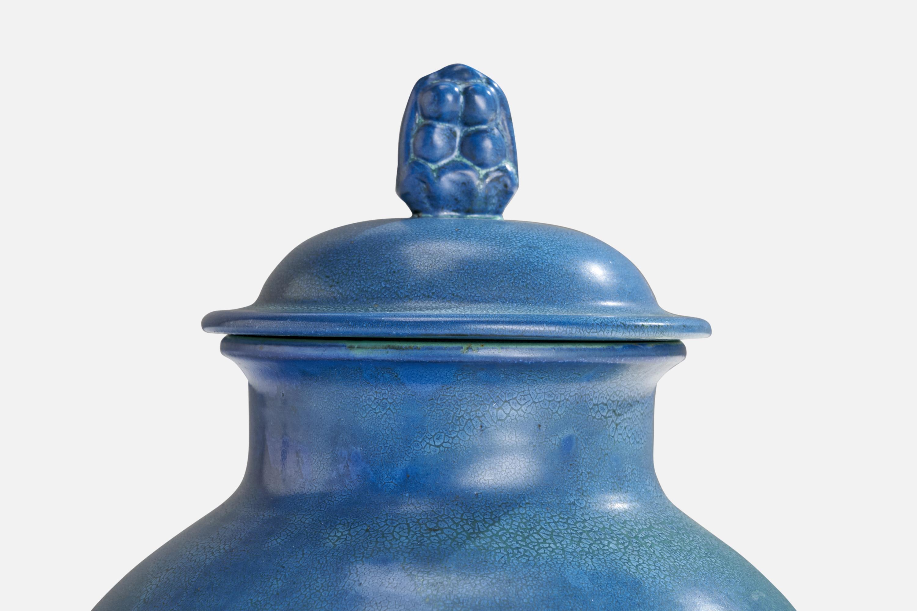 Upsala Ekeby, Urn, Earthenware, Sweden, 1930s For Sale 4