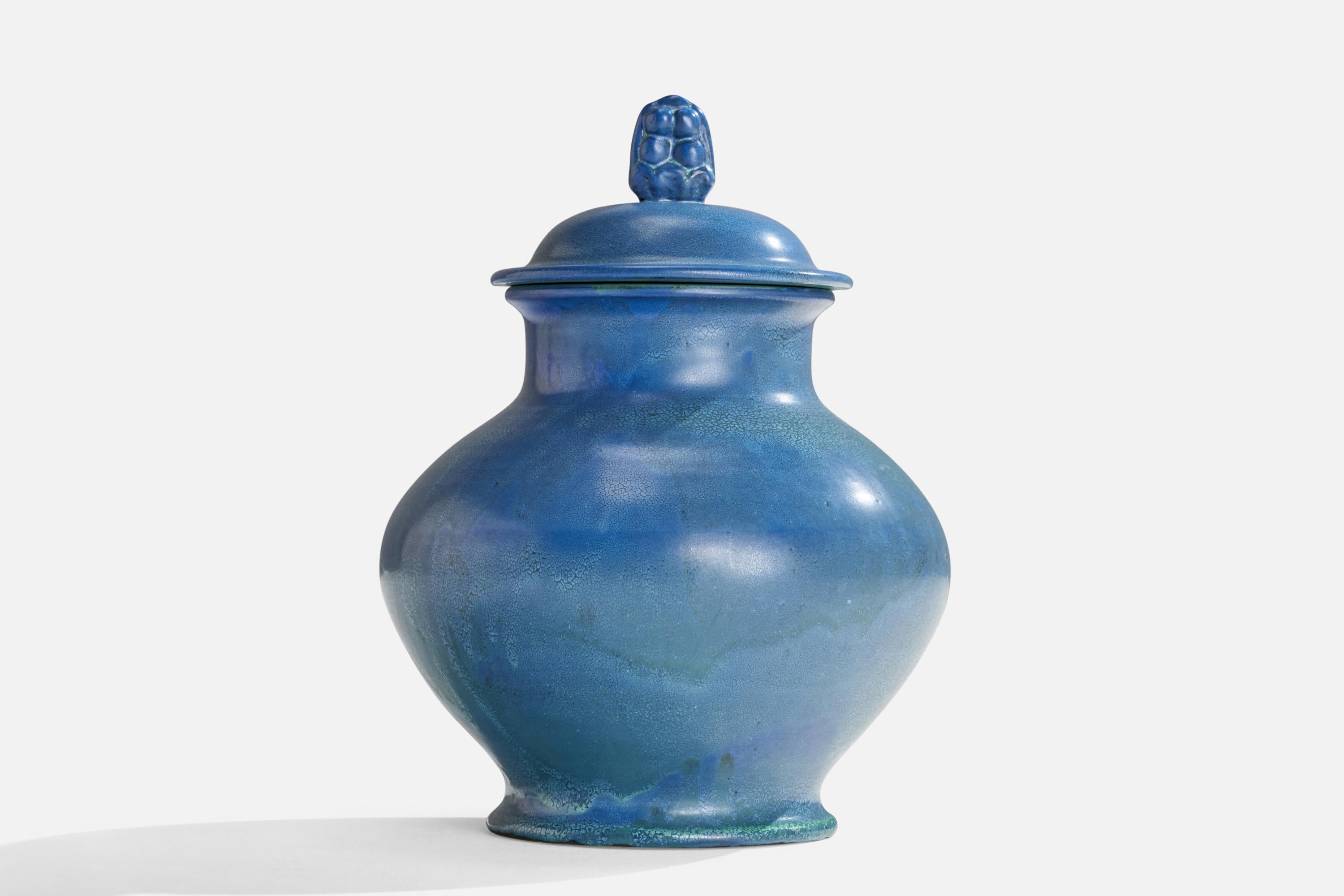 Swedish Upsala Ekeby, Urn, Earthenware, Sweden, 1930s For Sale