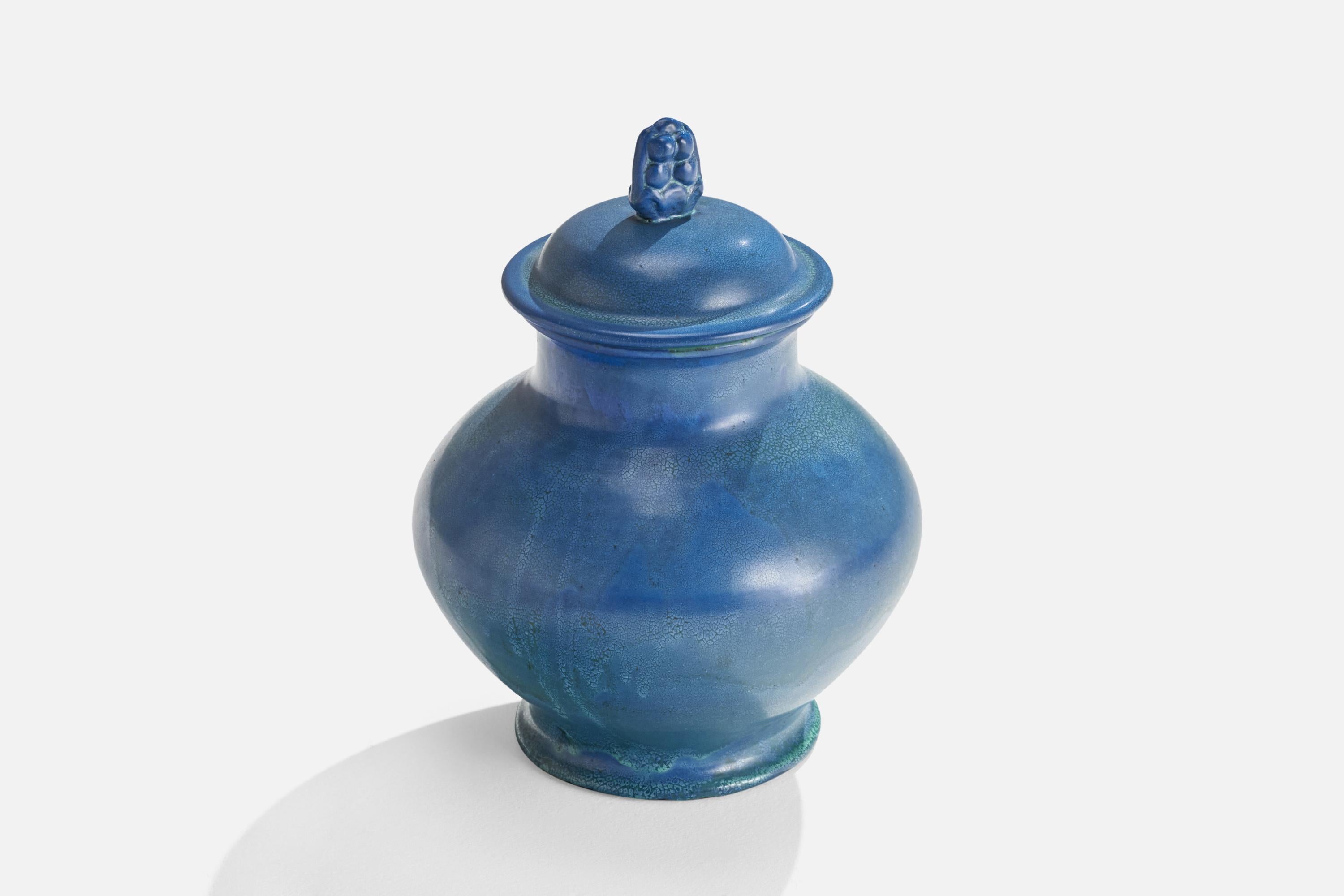 Upsala Ekeby, Urn, Earthenware, Sweden, 1930s For Sale 2