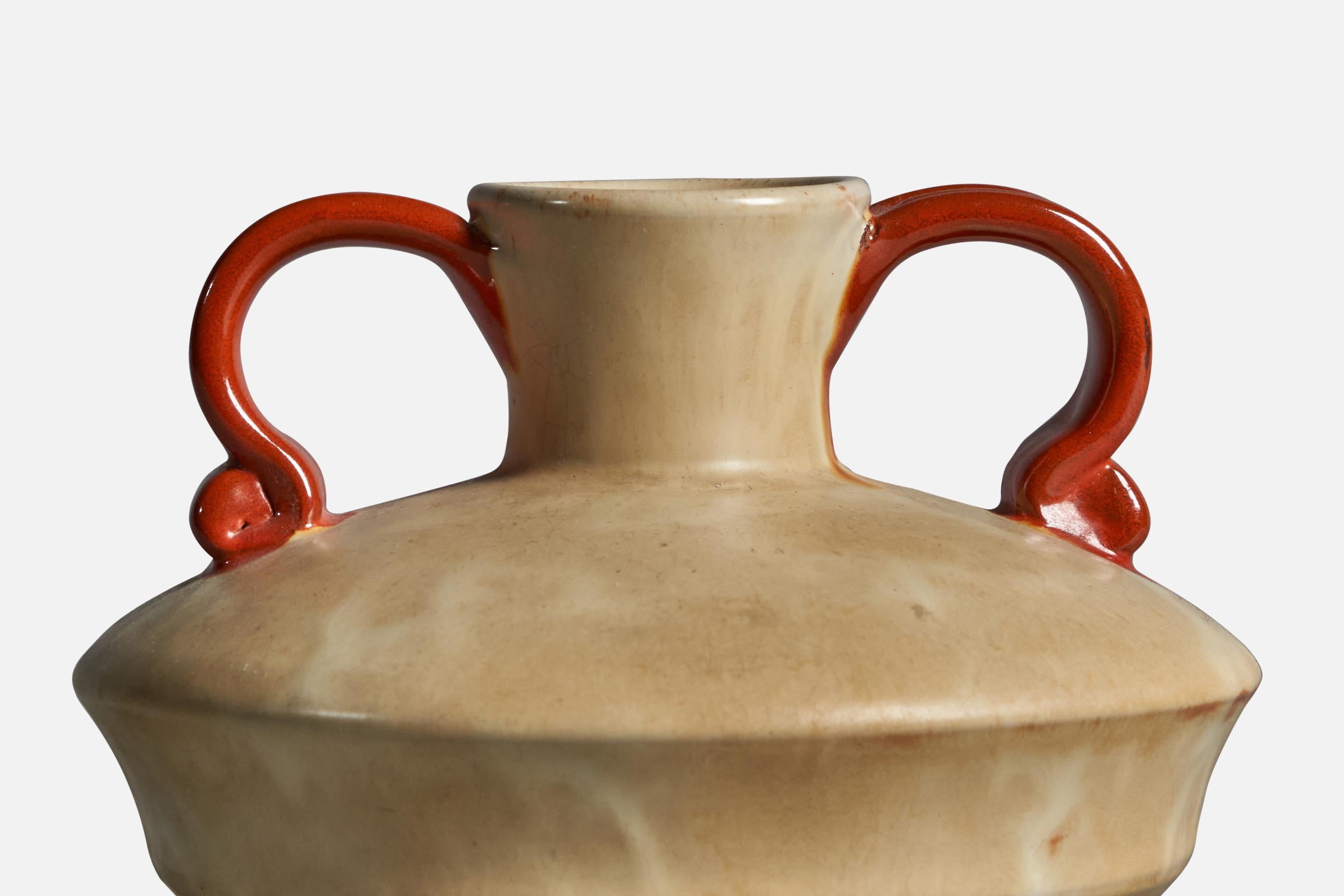 Swedish Upsala Ekeby, Vase, Earthenware, 1930s For Sale