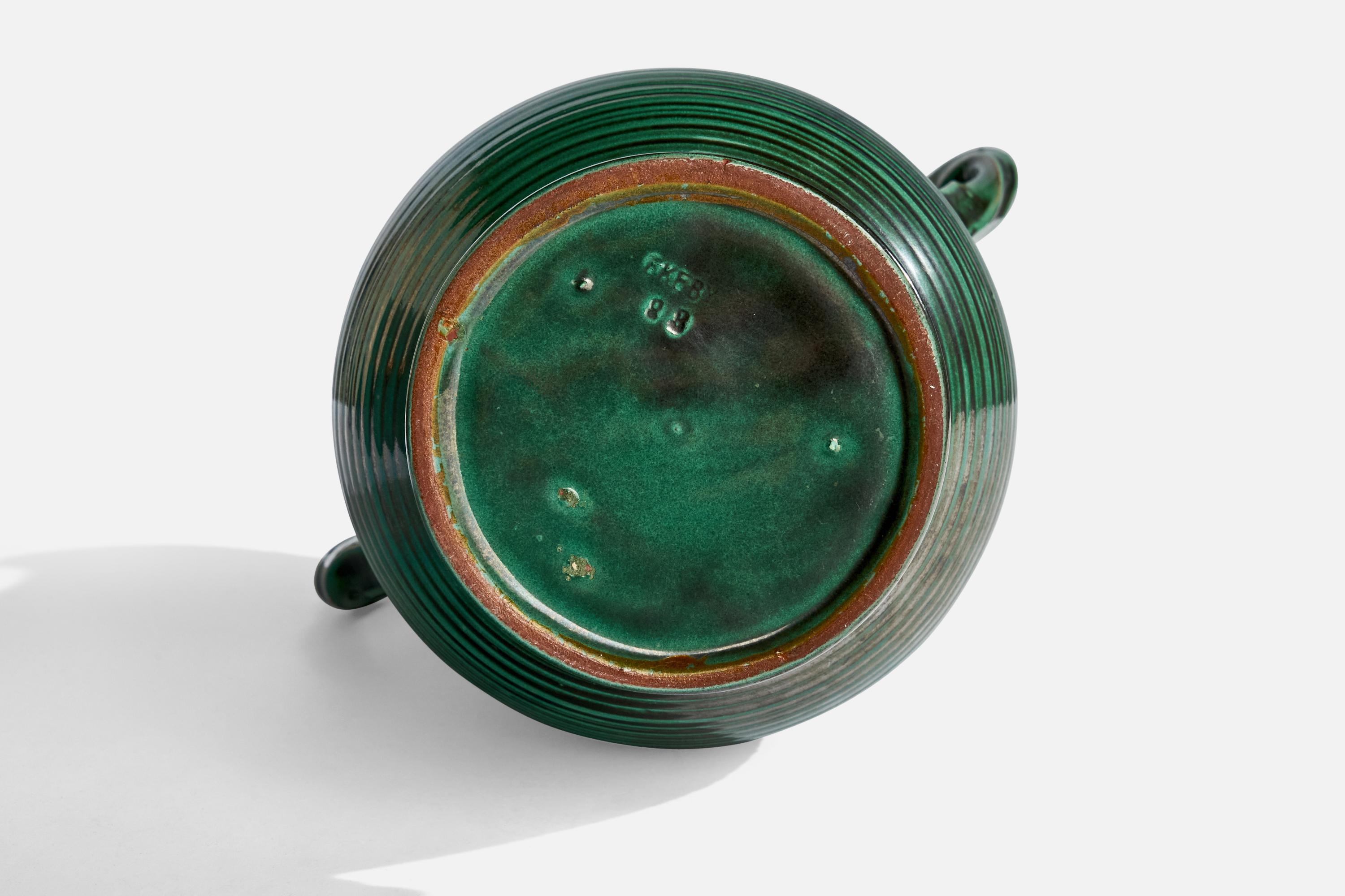 Upsala Ekeby, Vaso, Terracotta, Svezia, anni '1930 in vendita 3