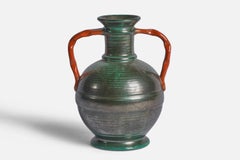Upsala Ekeby, Vase, Steingut, Schweden, 1930er Jahre