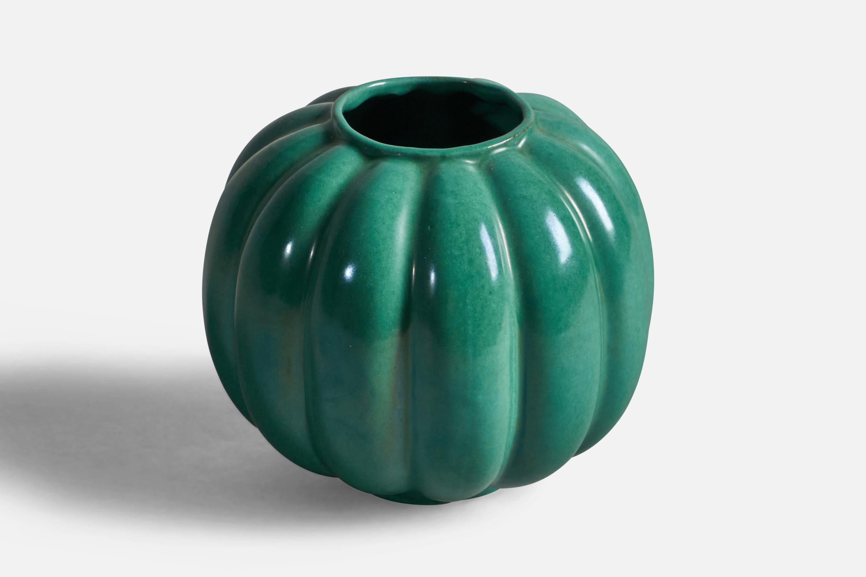 Scandinave moderne Vase en faïence de Upsala Ekeby, Suède, années 1930 en vente