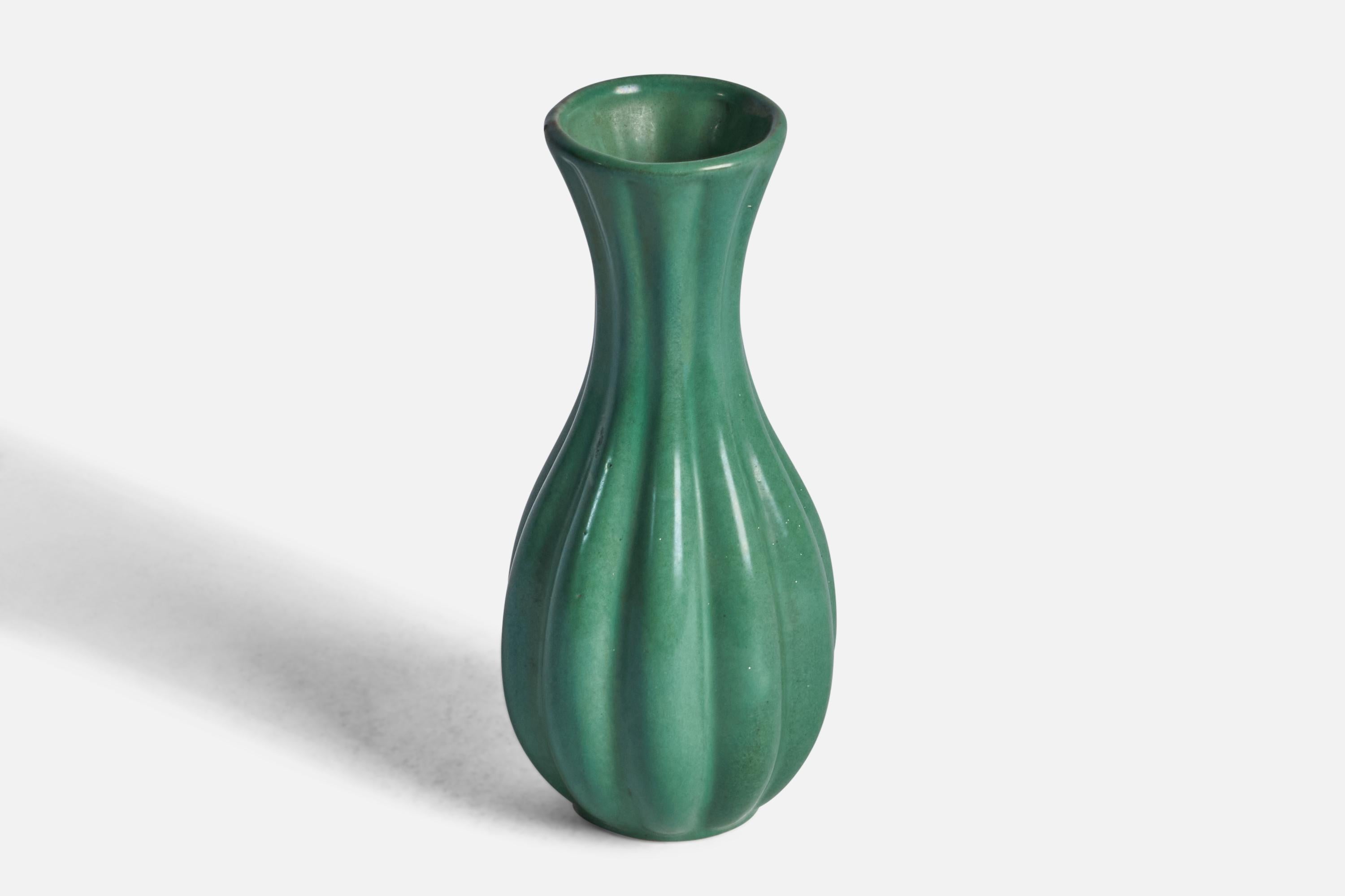 Scandinavian Modern Upsala Ekeby, Vase, Earthenware, Sweden, 1930s For Sale