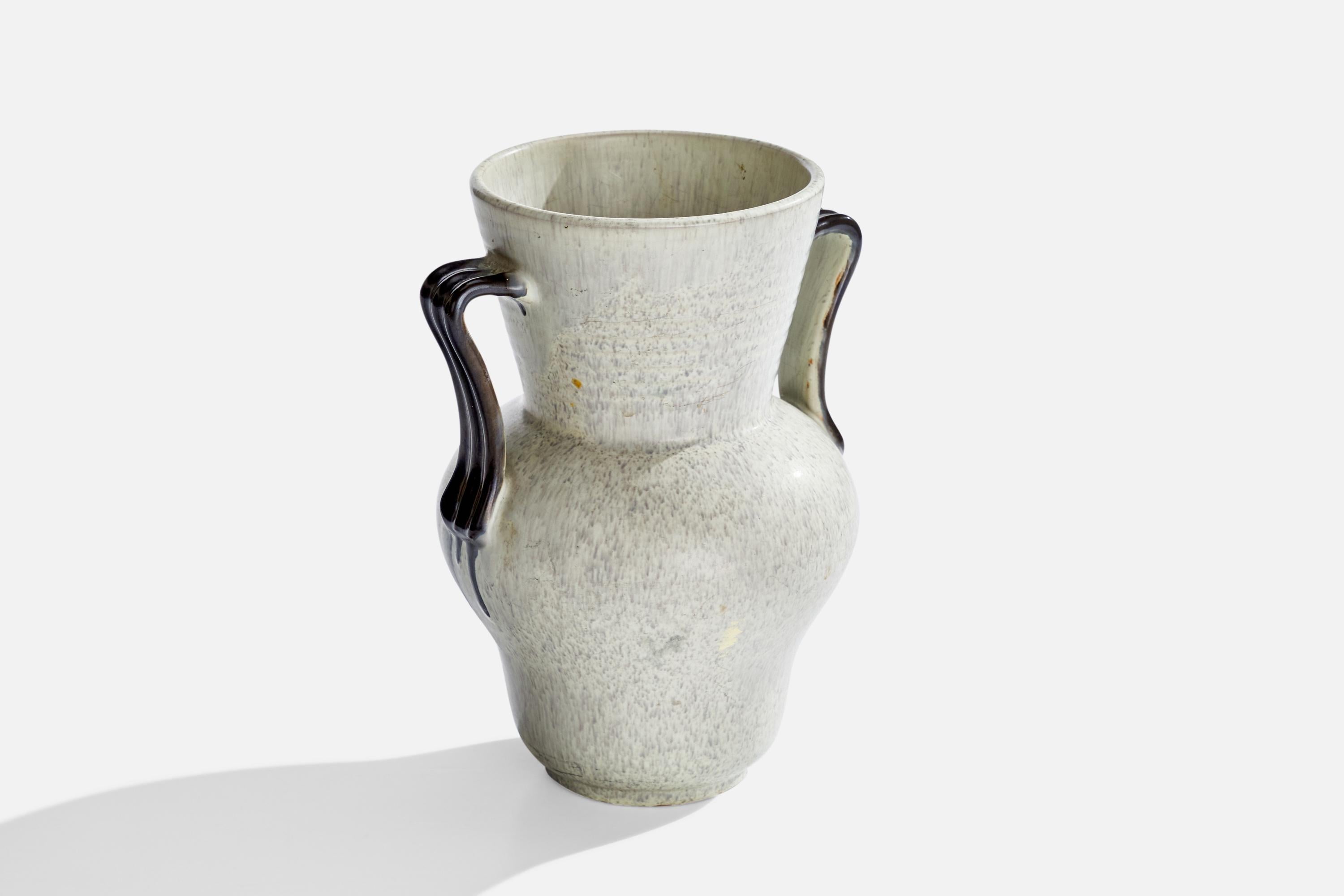 Upsala Ekeby, Vase, Steingut, Schweden, 1930er Jahre (Skandinavische Moderne) im Angebot