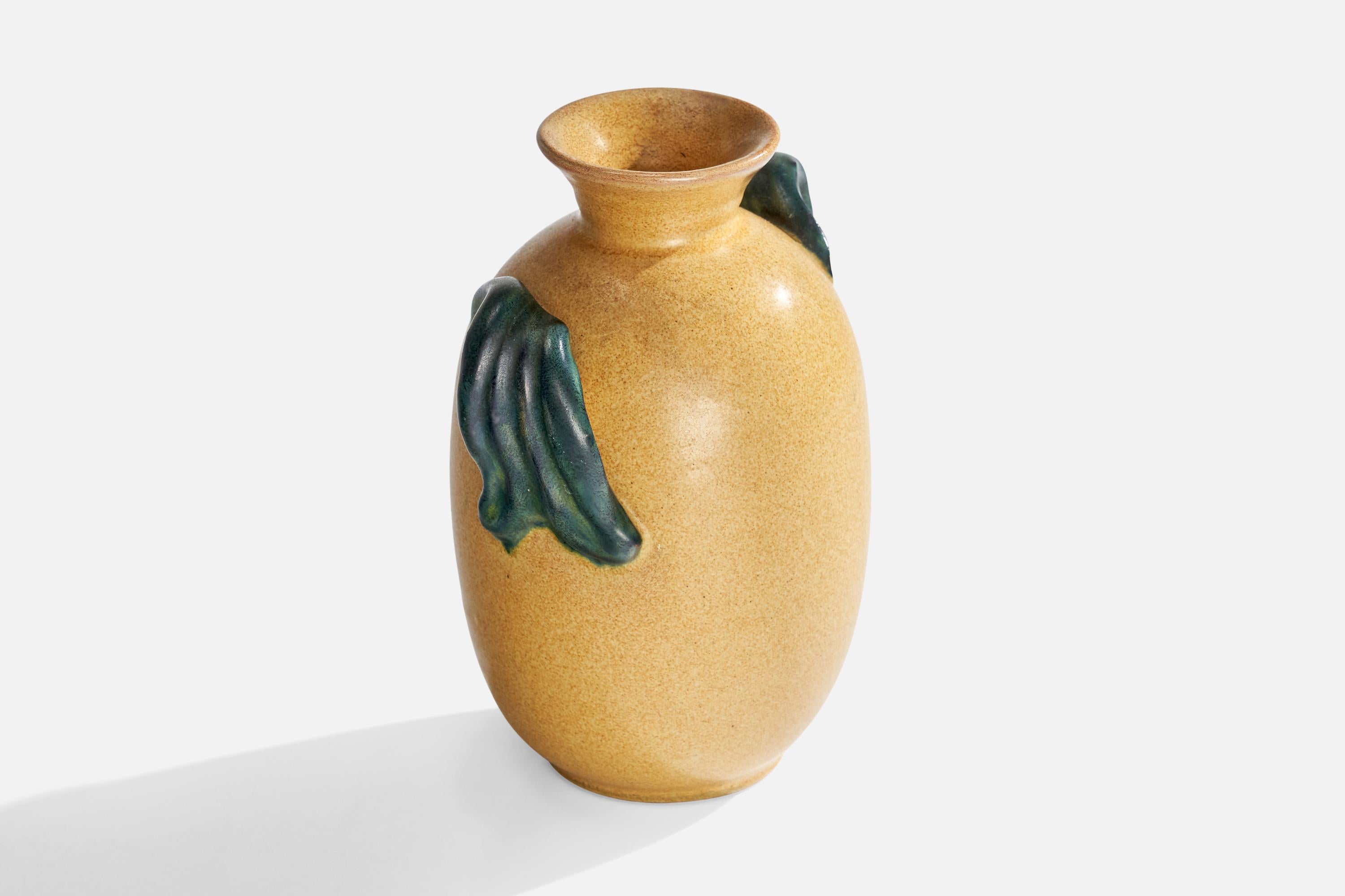 Svedese Upsala Ekeby, Vaso, Terracotta, Svezia, anni '1930 in vendita