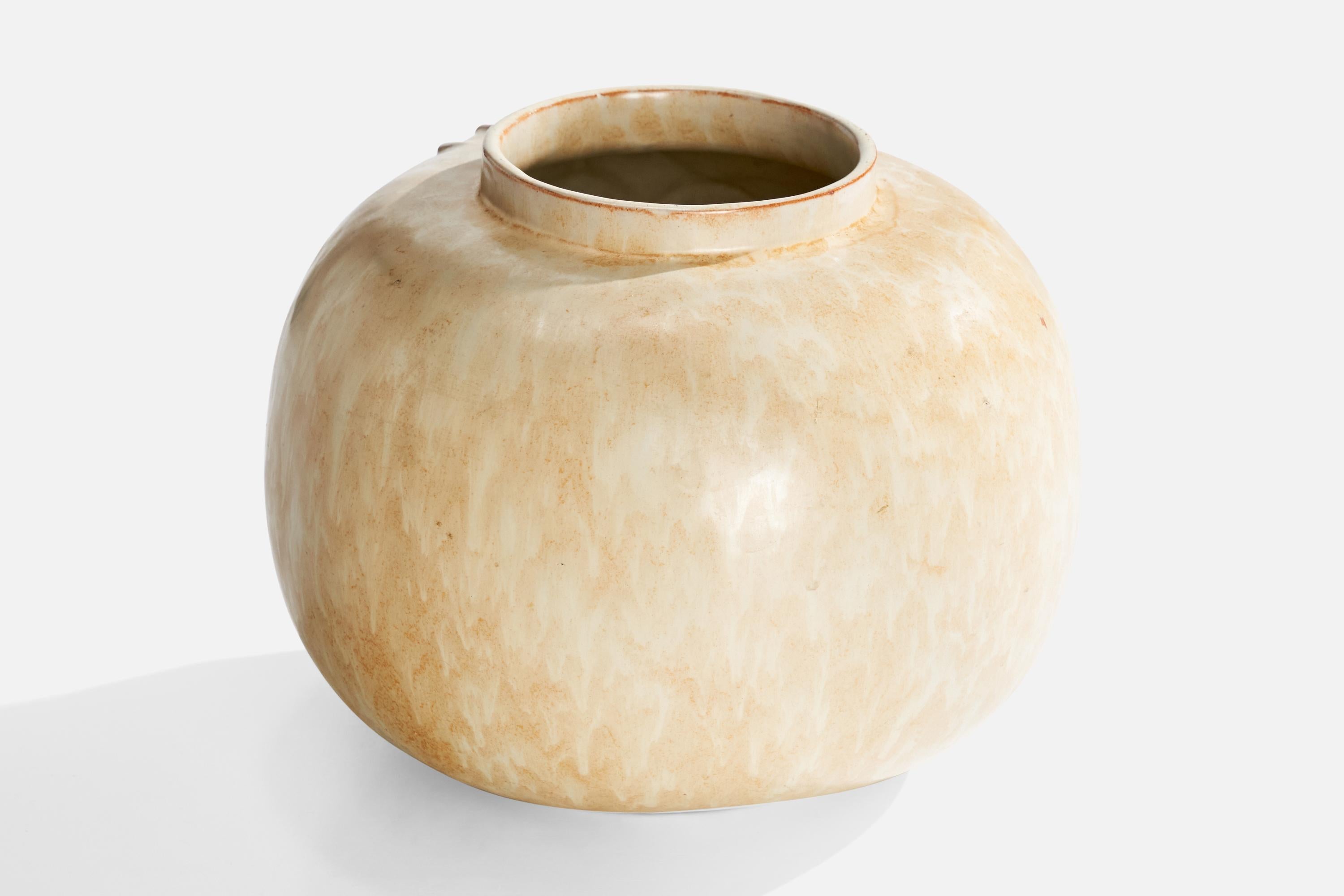 Scandinave moderne Vase en faïence de Upsala Ekeby, Suède, années 1930 en vente
