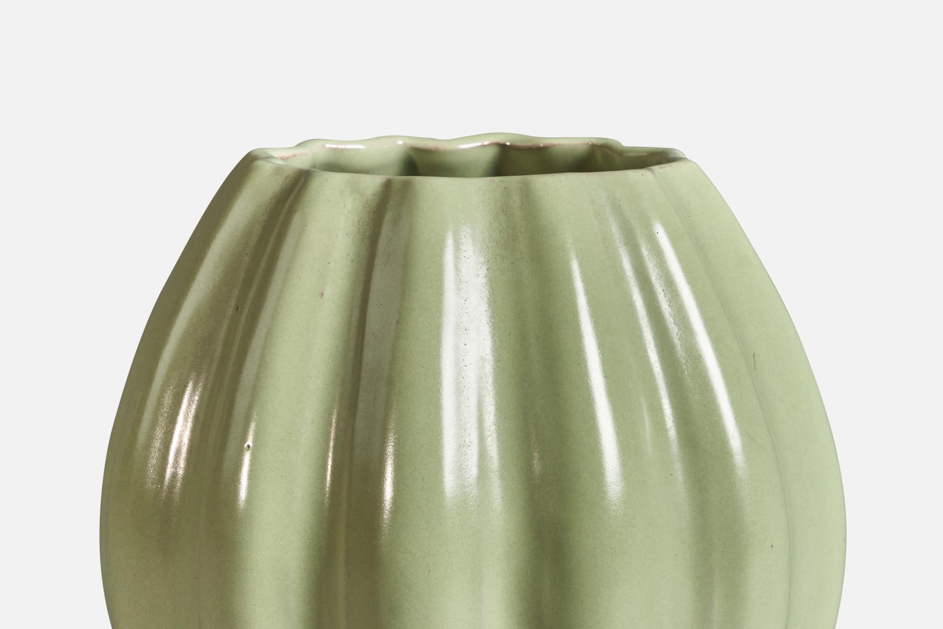 Svedese Upsala Ekeby, Vaso, Terracotta, Svezia, anni '1930 in vendita