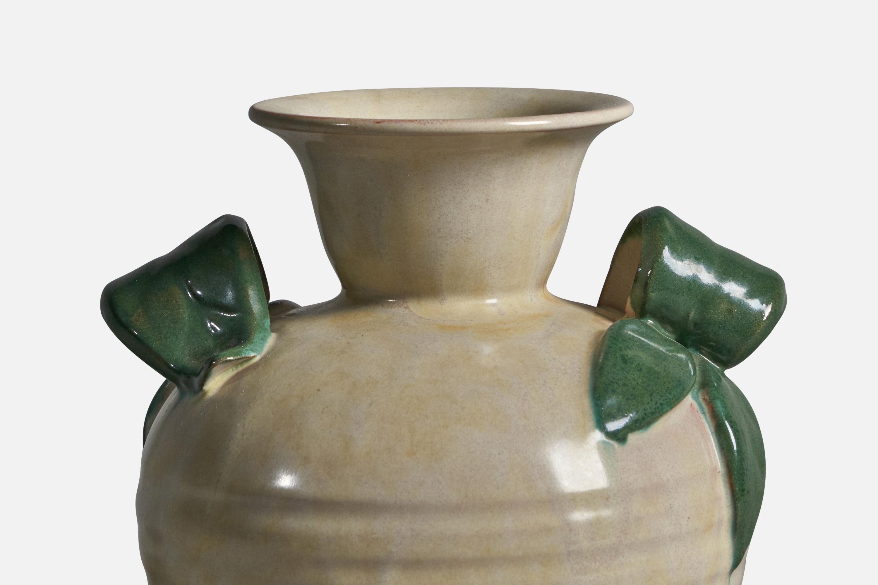 Swedish Upsala Ekeby, Vase, Earthenware, Sweden, 1930s For Sale