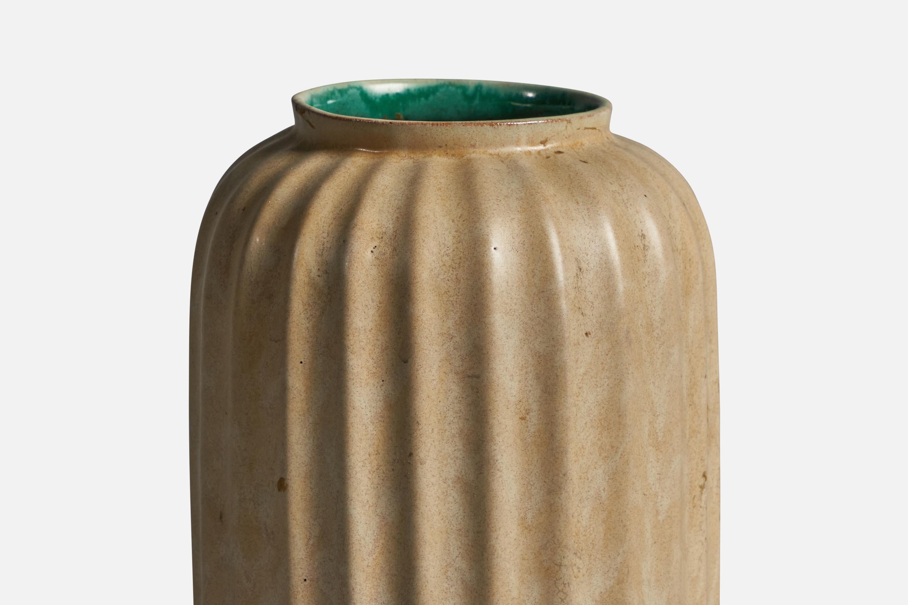 Swedish Upsala Ekeby, Vase, Earthenware, Sweden, 1930s For Sale