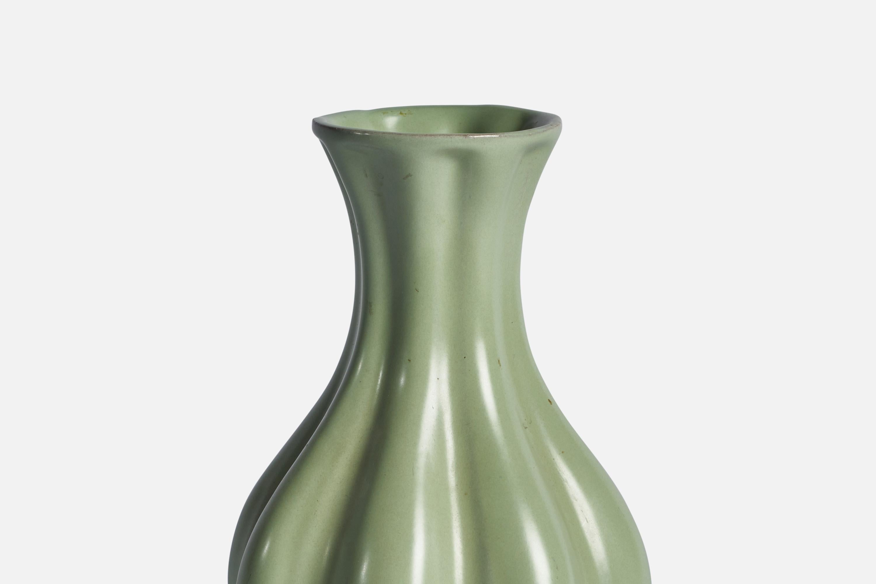 Upsala Ekeby, Vase, Steingut, Schweden, 1930er Jahre (Schwedisch) im Angebot