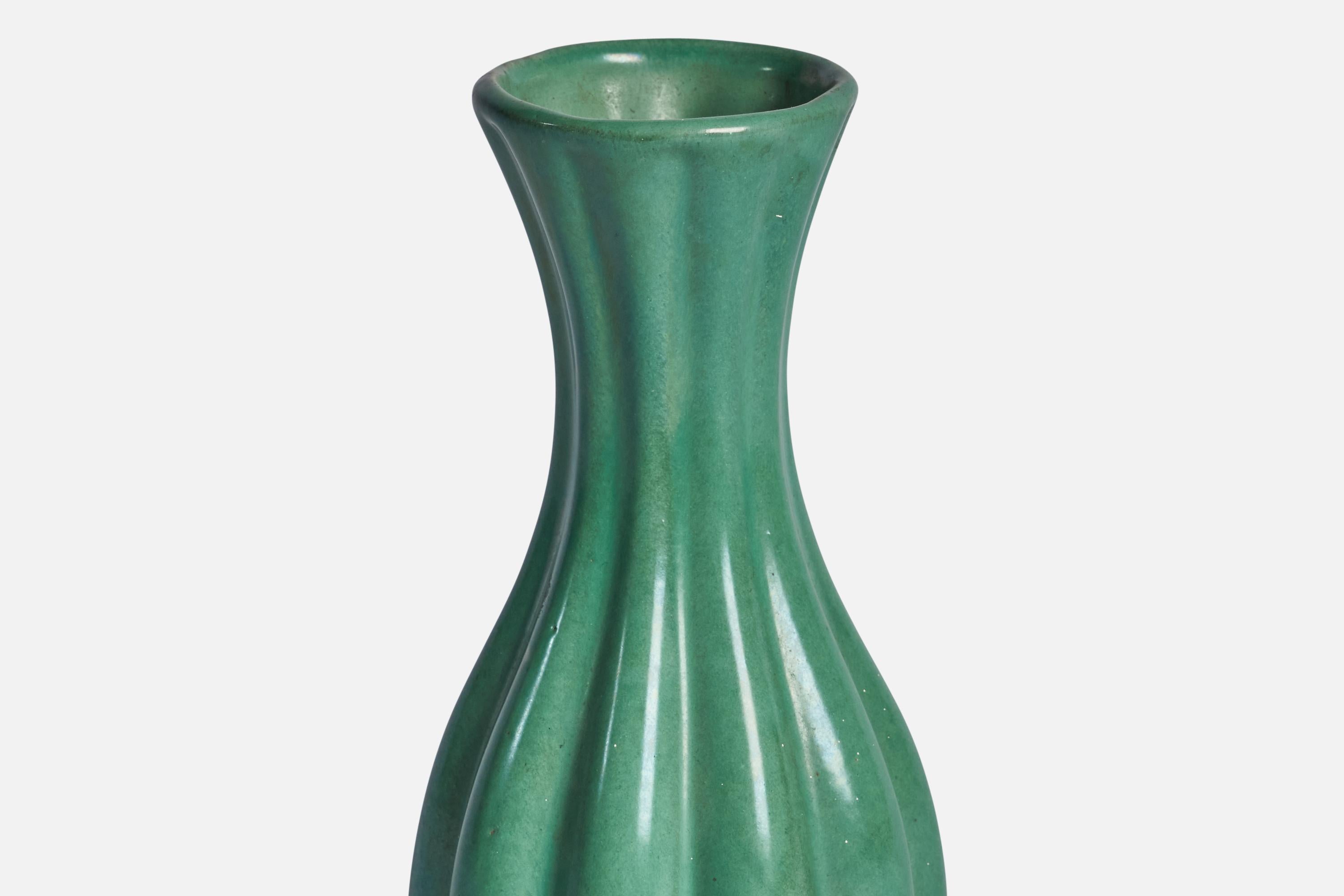 Swedish Upsala Ekeby, Vase, Earthenware, Sweden, 1930s For Sale