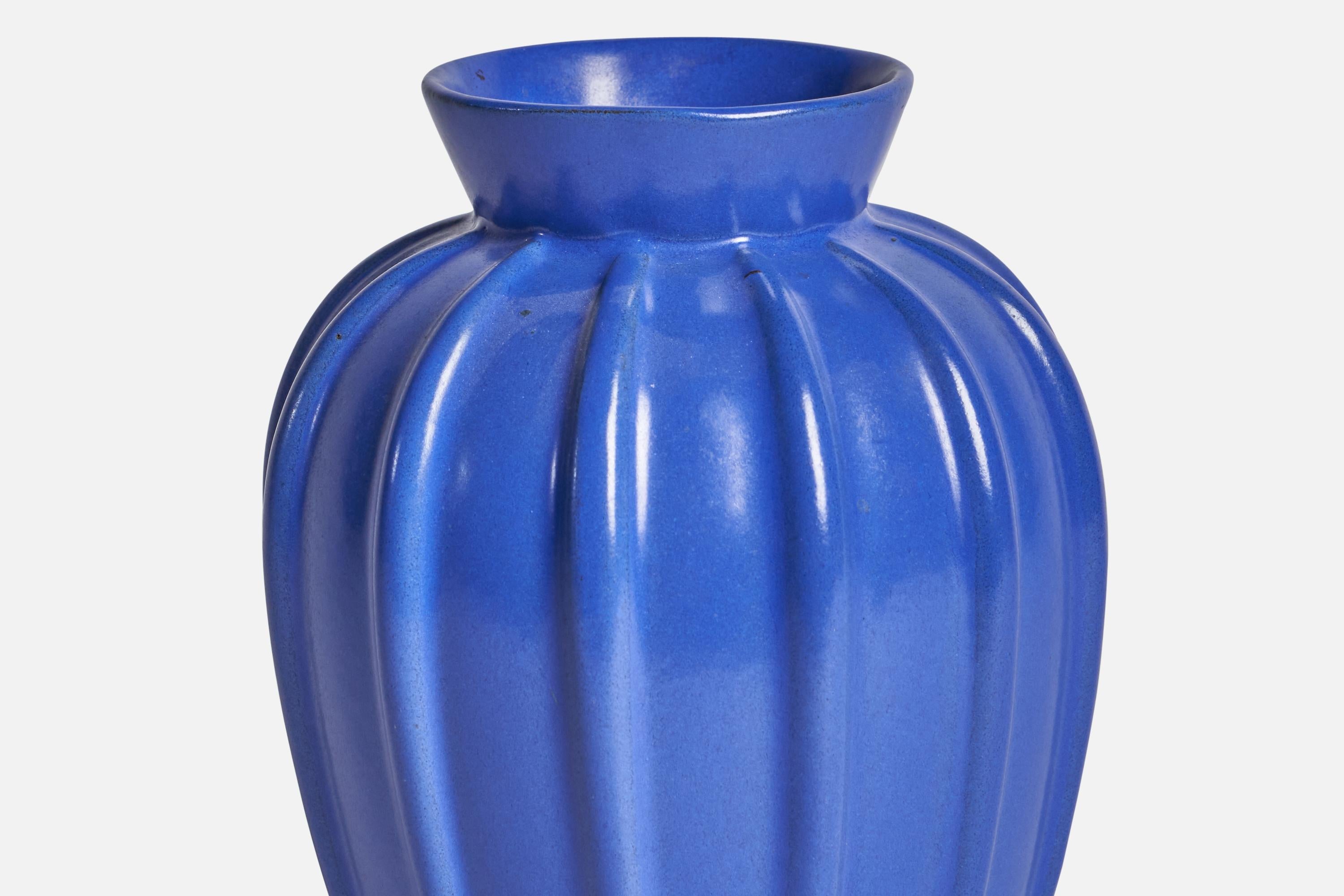 Swedish Upsala Ekeby, Vase, Earthenware, Sweden, 1930s For Sale