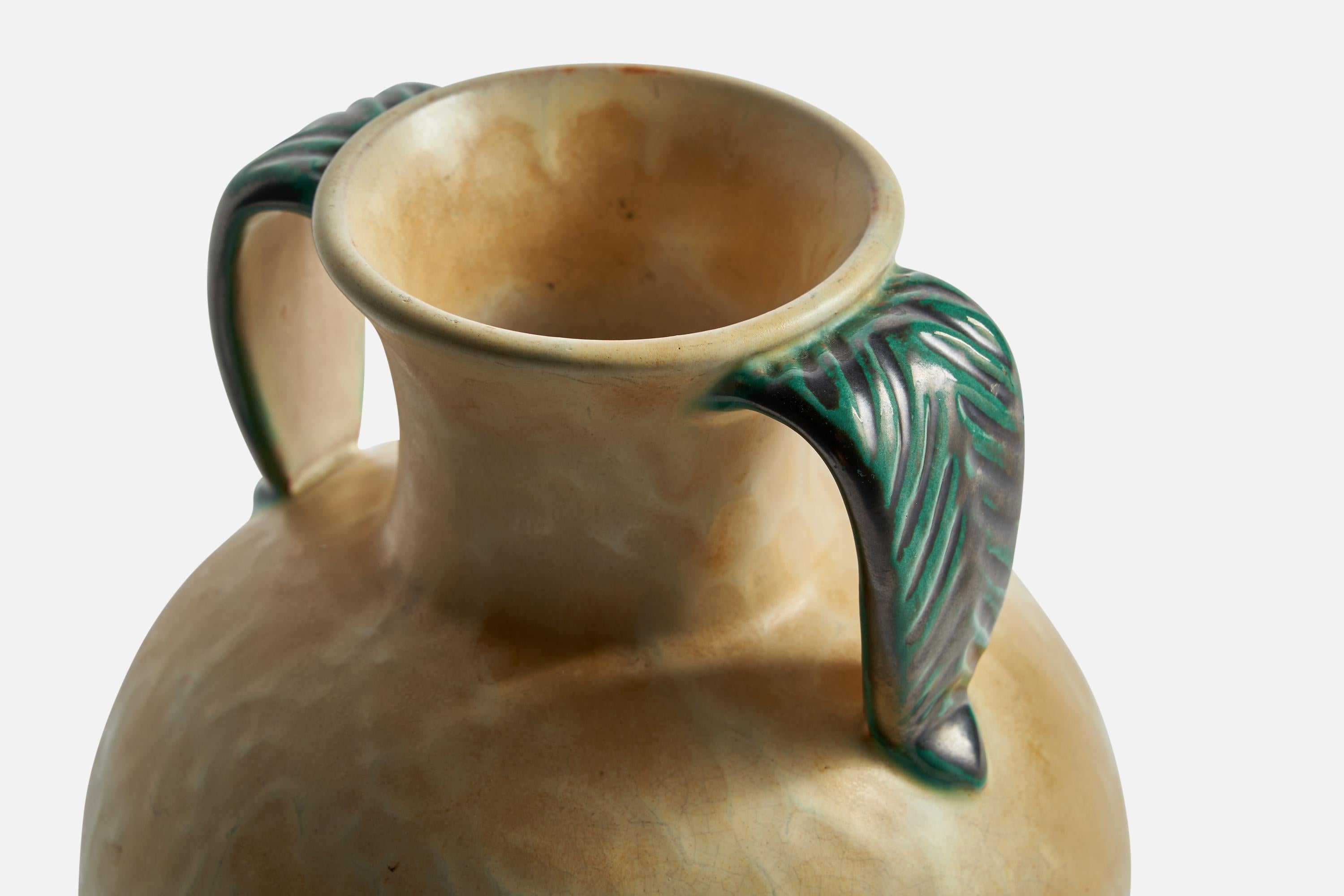 Svedese Upsala Ekeby, Vaso, Terracotta, Svezia, anni '1930 in vendita