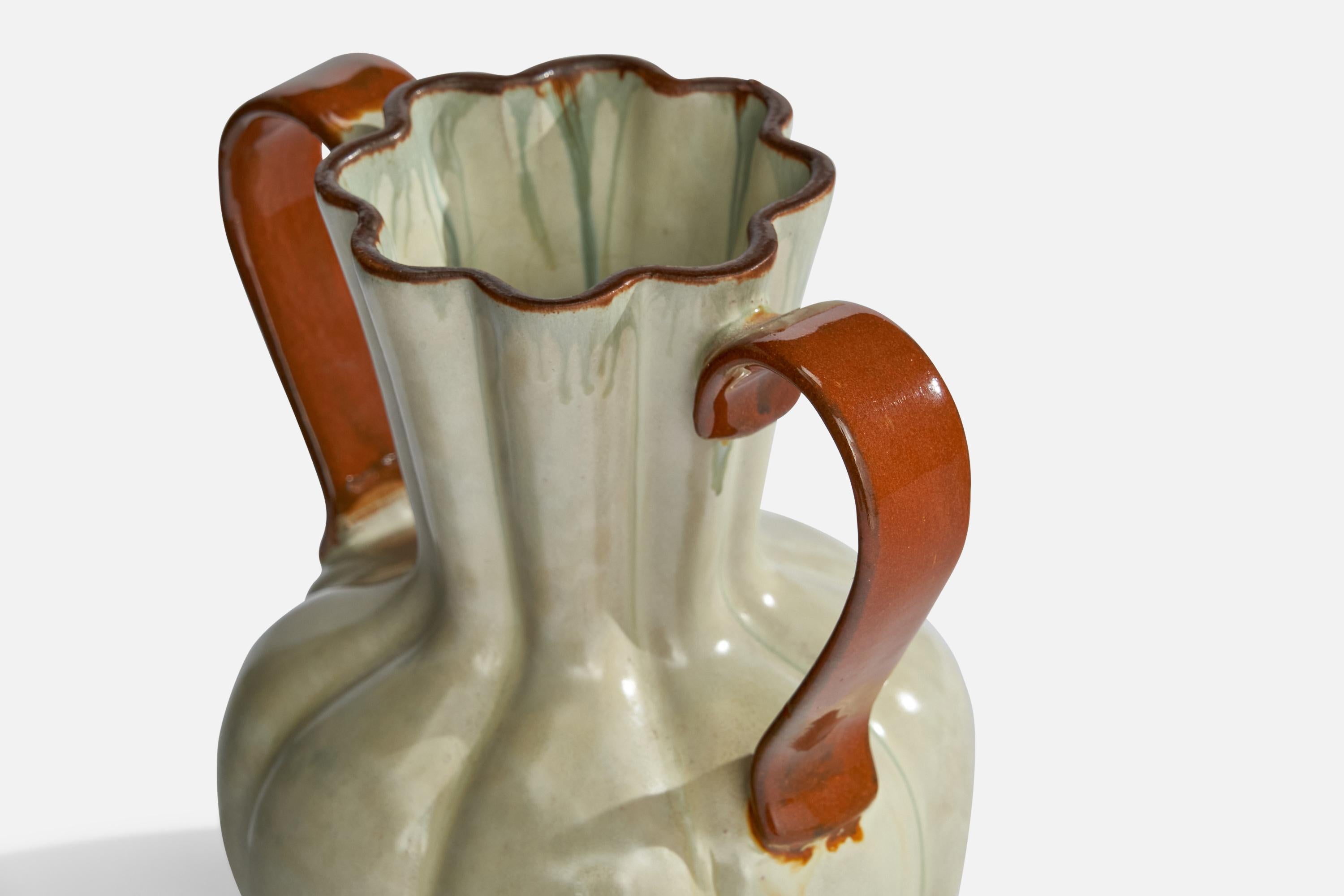Svedese Upsala Ekeby, Vaso, Terracotta, Svezia, anni '1930 in vendita