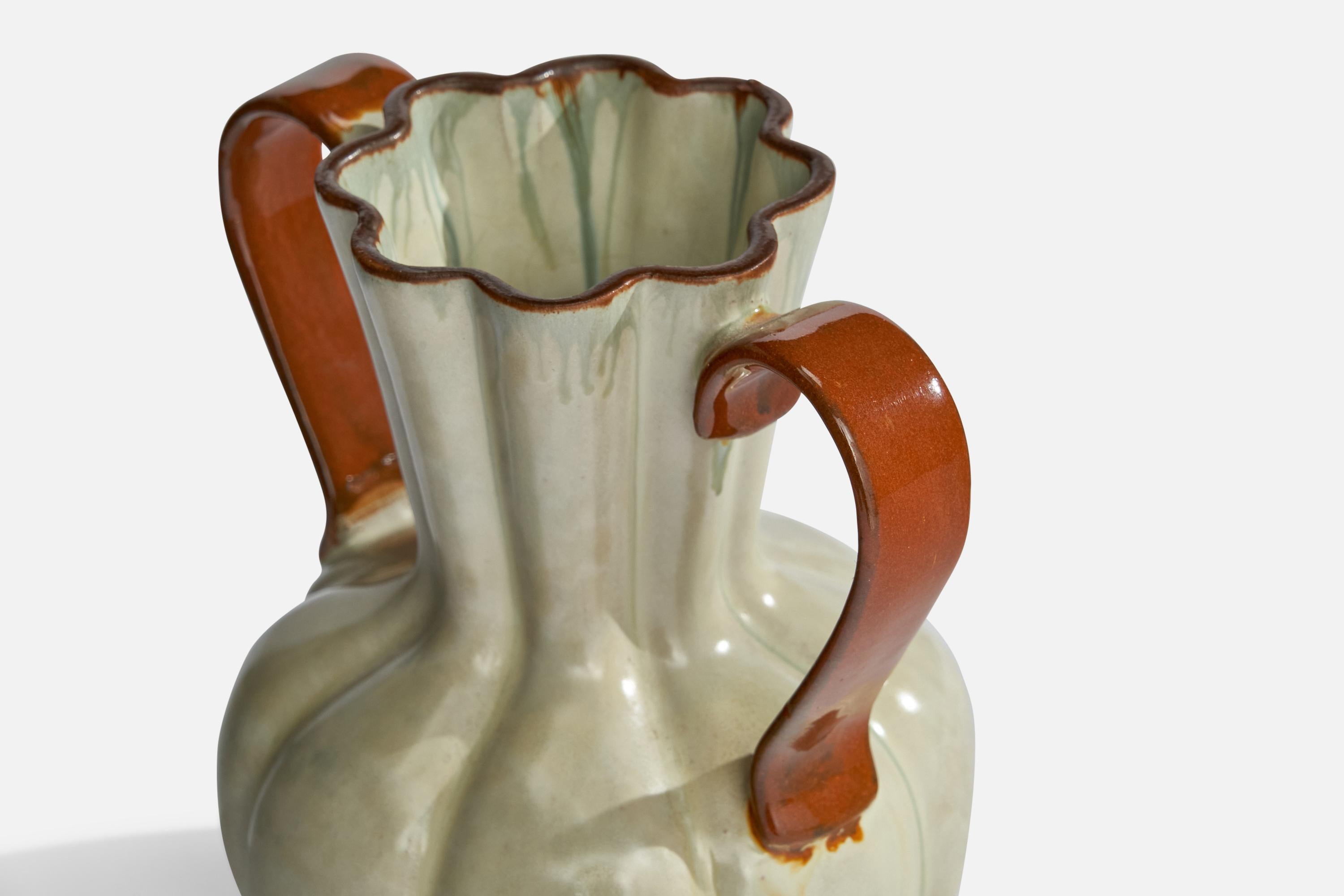 Swedish Upsala Ekeby, Vase, Earthenware, Sweden, 1930s For Sale