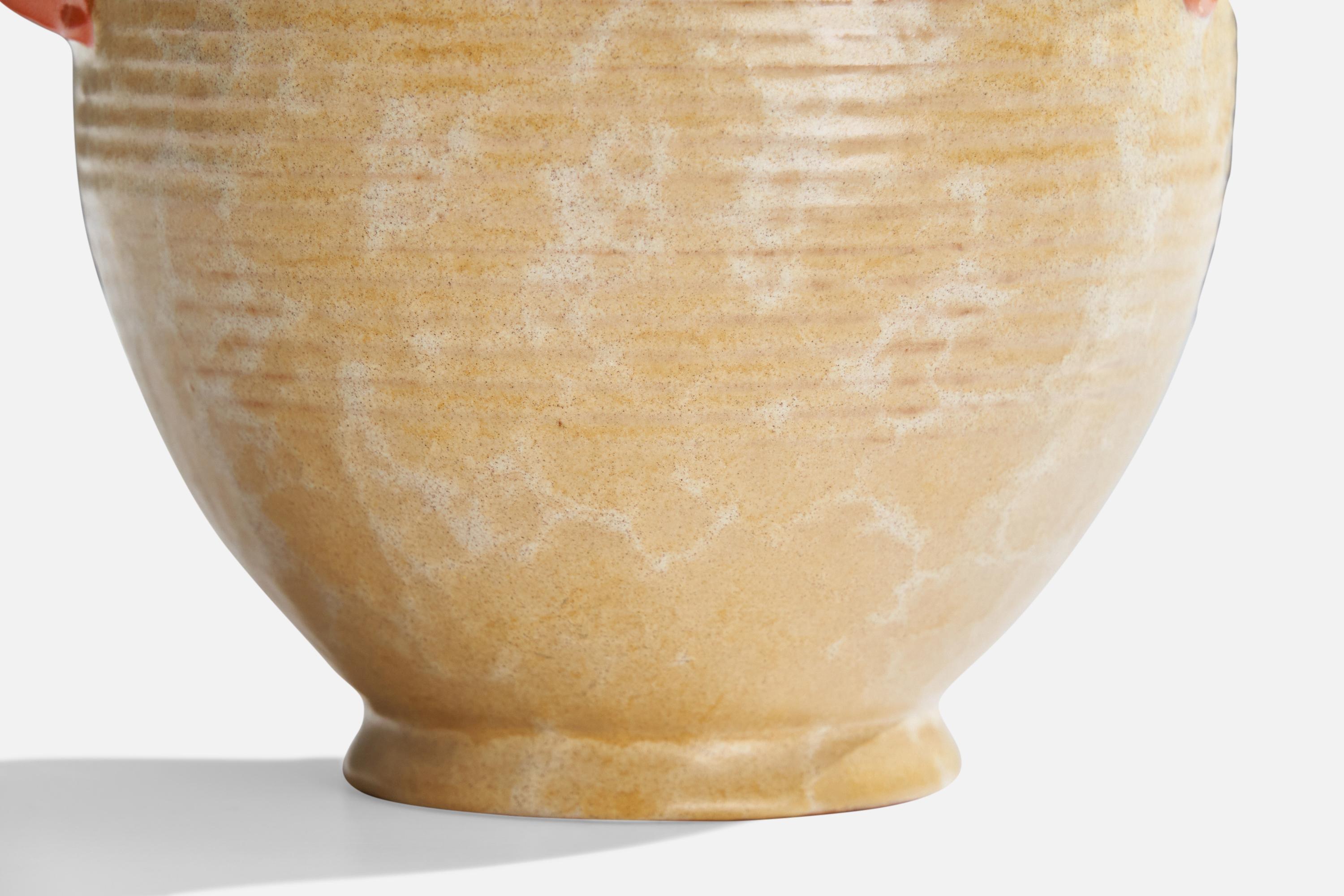 Svedese Upsala Ekeby, Vaso, Terracotta, Svezia, anni '1930 in vendita