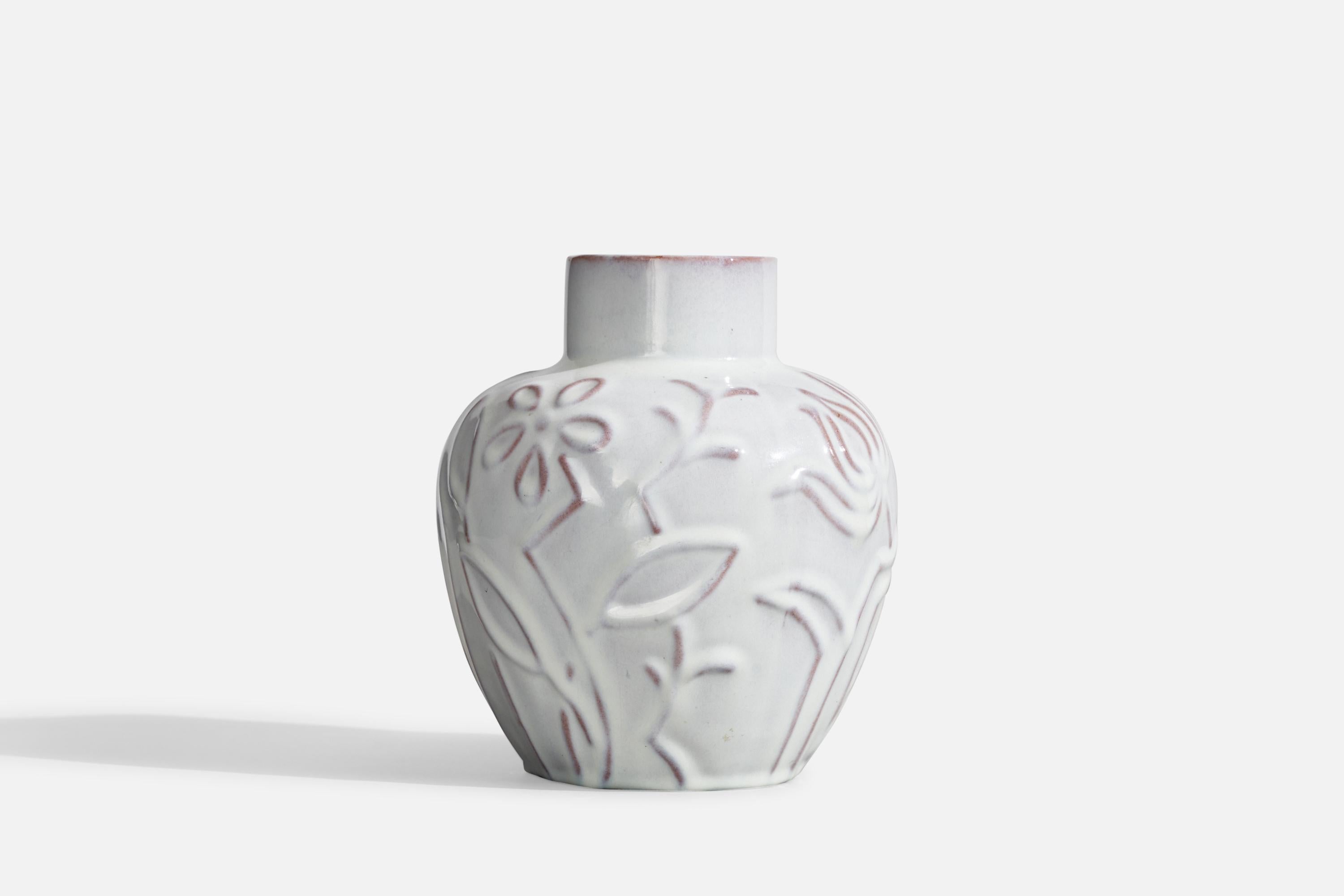 Suédois Vase en faïence de Upsala Ekeby, Suède, années 1930 en vente