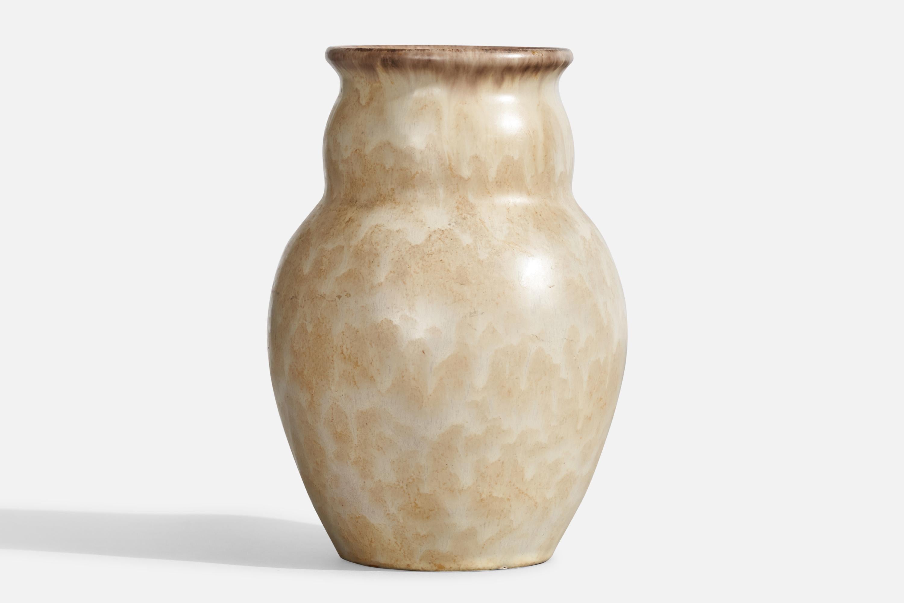 Svedese Upsala Ekeby, Vaso, Terracotta, Svezia, anni '1930 in vendita