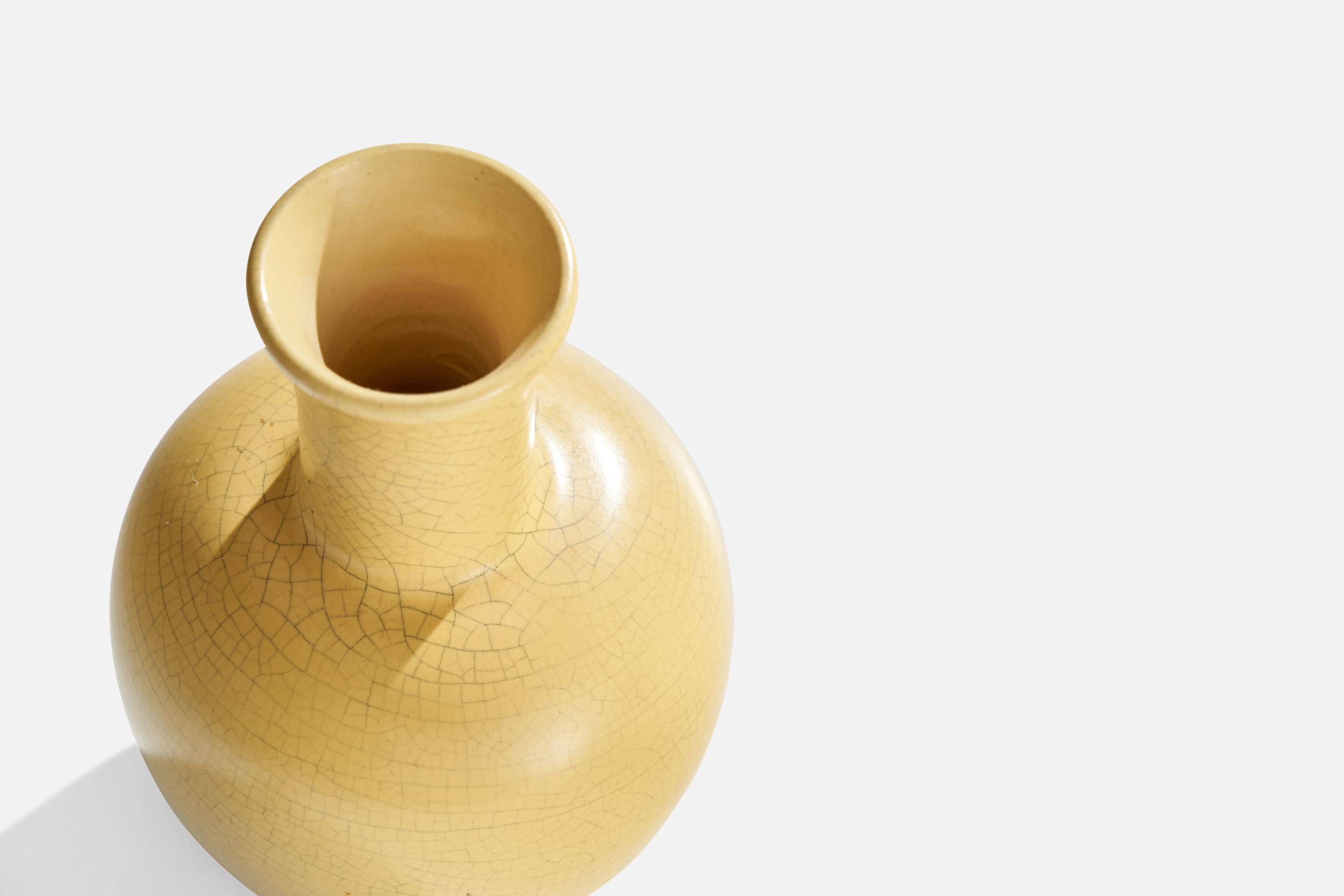 Svedese Upsala Ekeby, Vaso, Terracotta, Svezia, anni '1930 in vendita