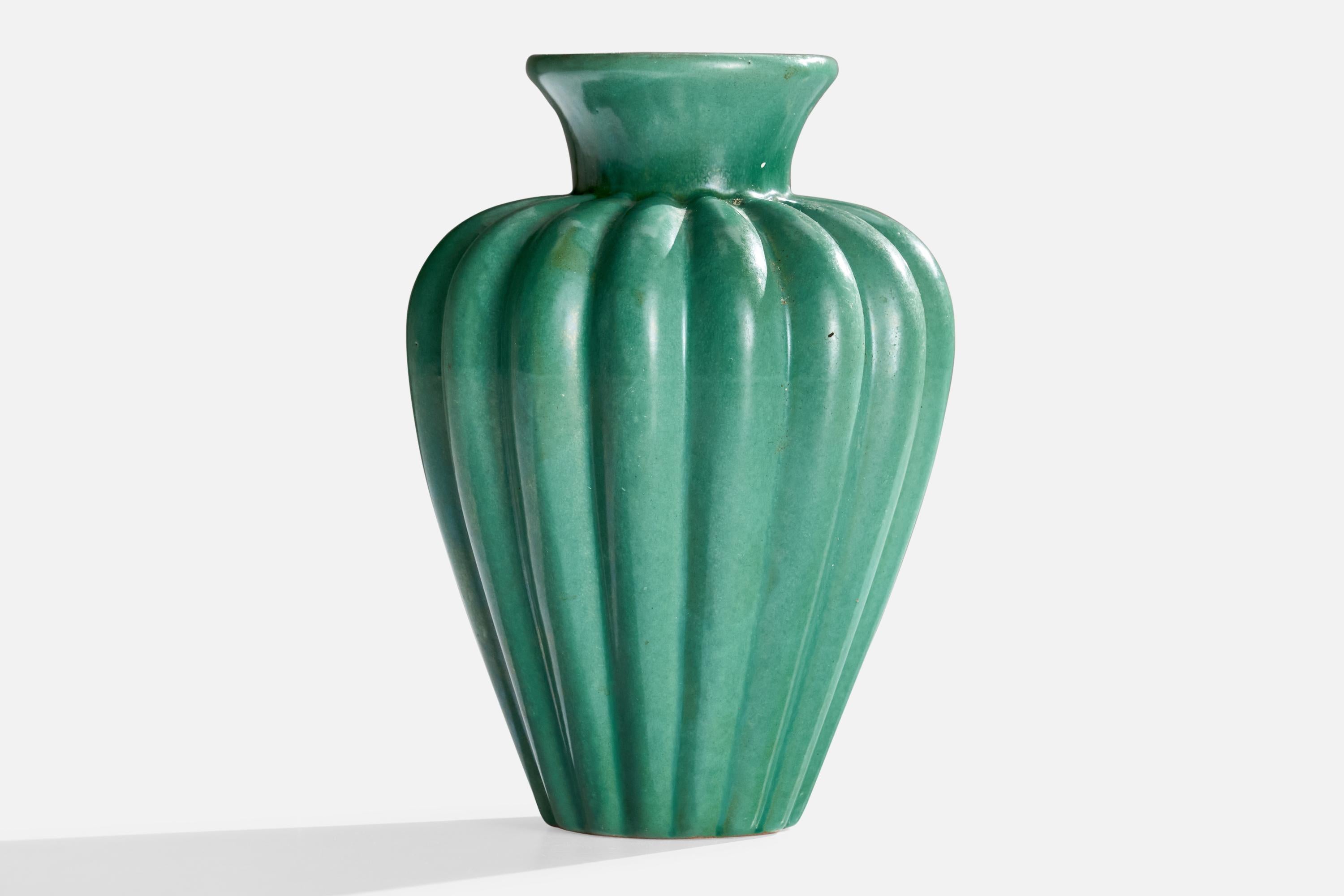 Svedese Upsala Ekeby, Vaso, Terracotta, Svezia, anni '1930 in vendita