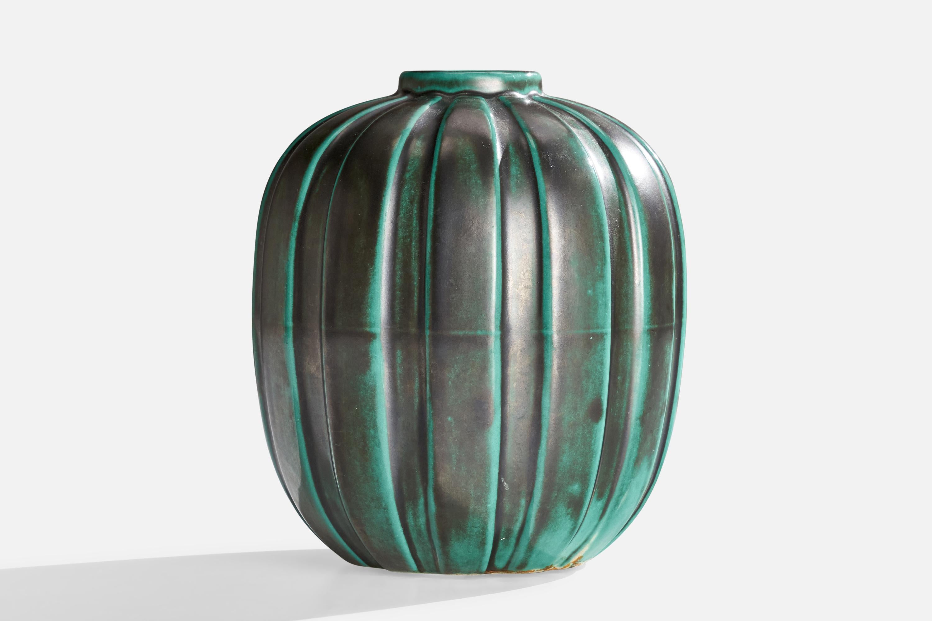 Svedese Upsala Ekeby, Vaso, Terracotta, Svezia, anni '1930 in vendita