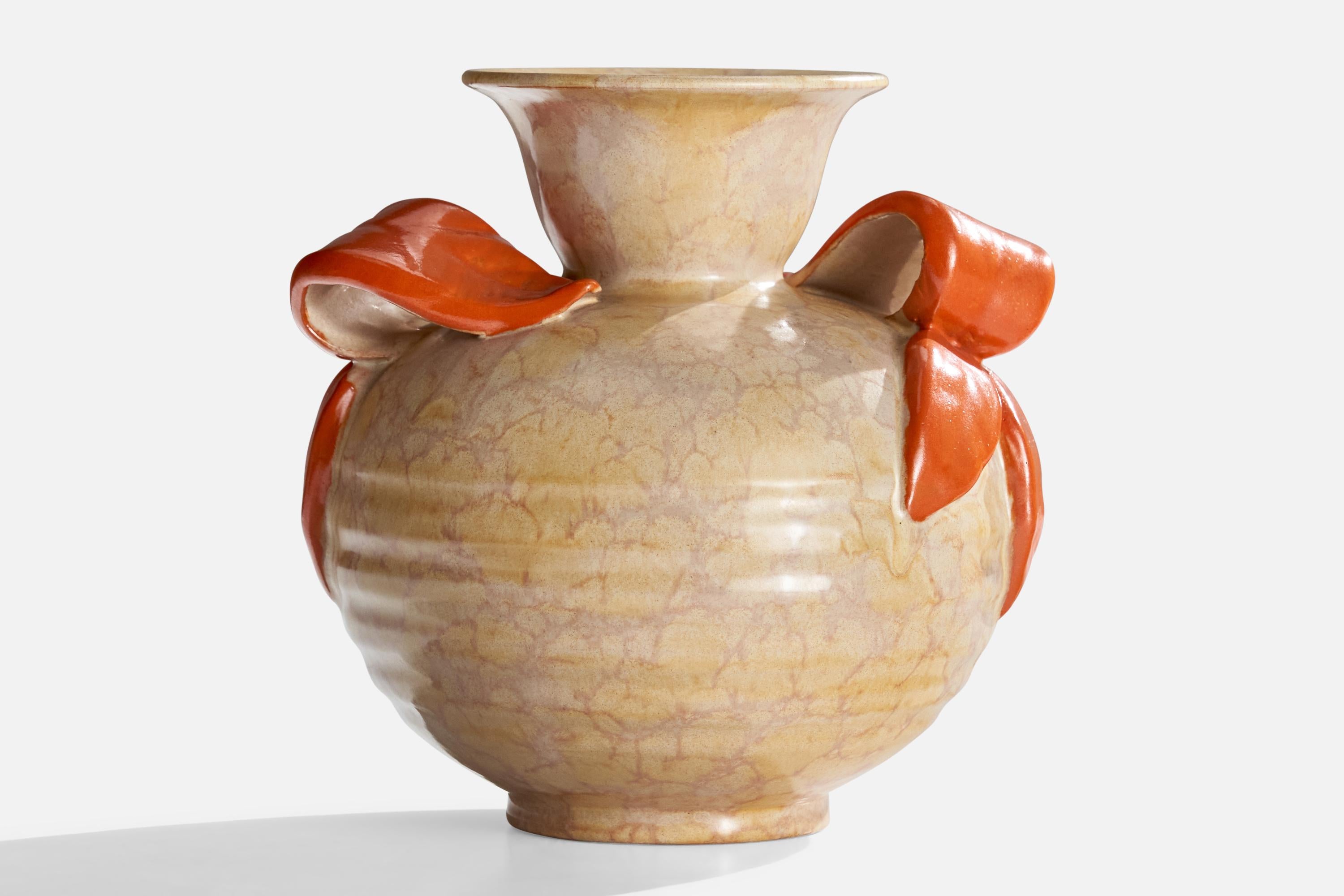 Svedese Upsala Ekeby, Vaso, Terracotta, Svezia, anni '1930 in vendita