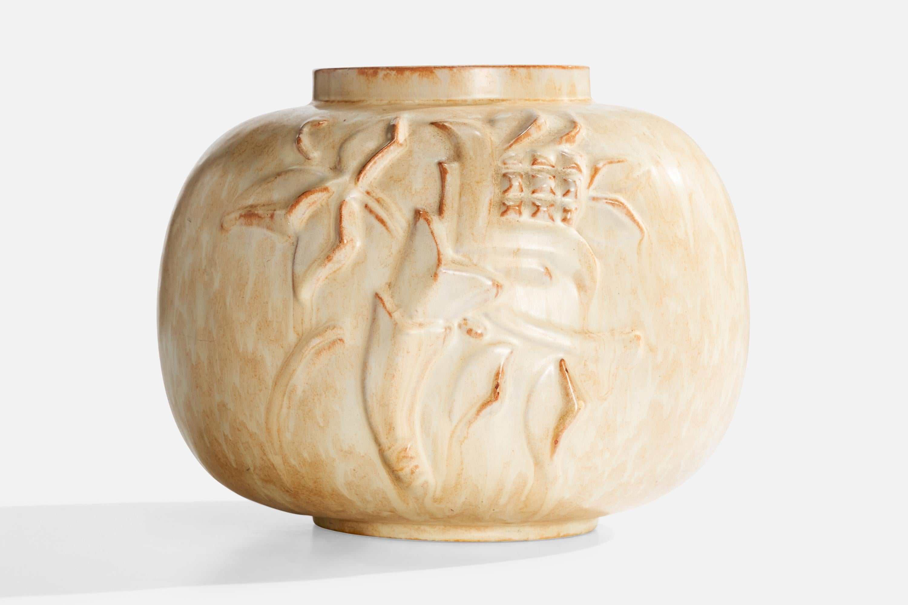 Suédois Vase en faïence de Upsala Ekeby, Suède, années 1930 en vente