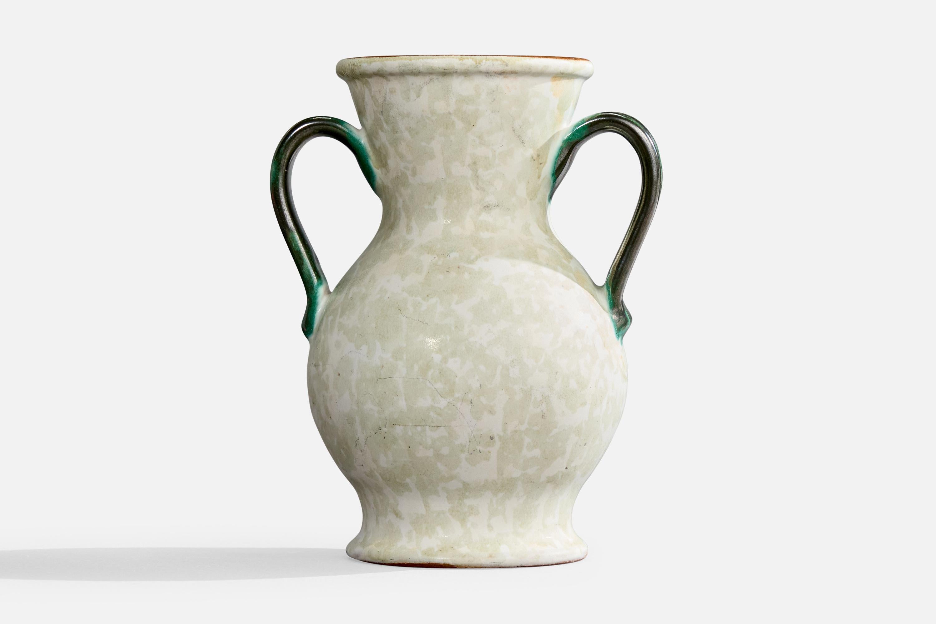 Swedish Upsala Ekeby, Vase, Earthenware, Sweden, 1930s For Sale