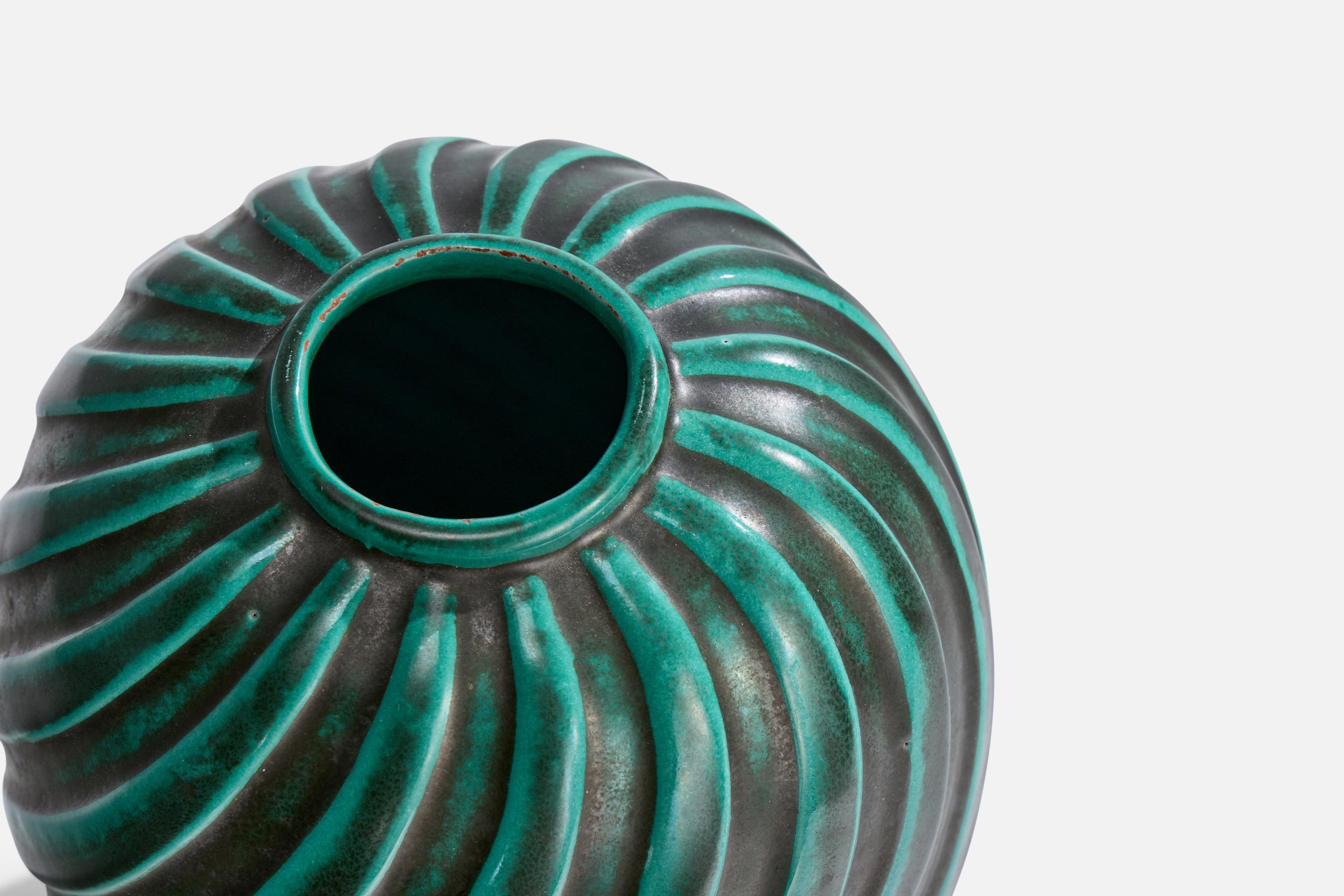 Suédois Vase en faïence de Upsala Ekeby, Suède, années 1930 en vente