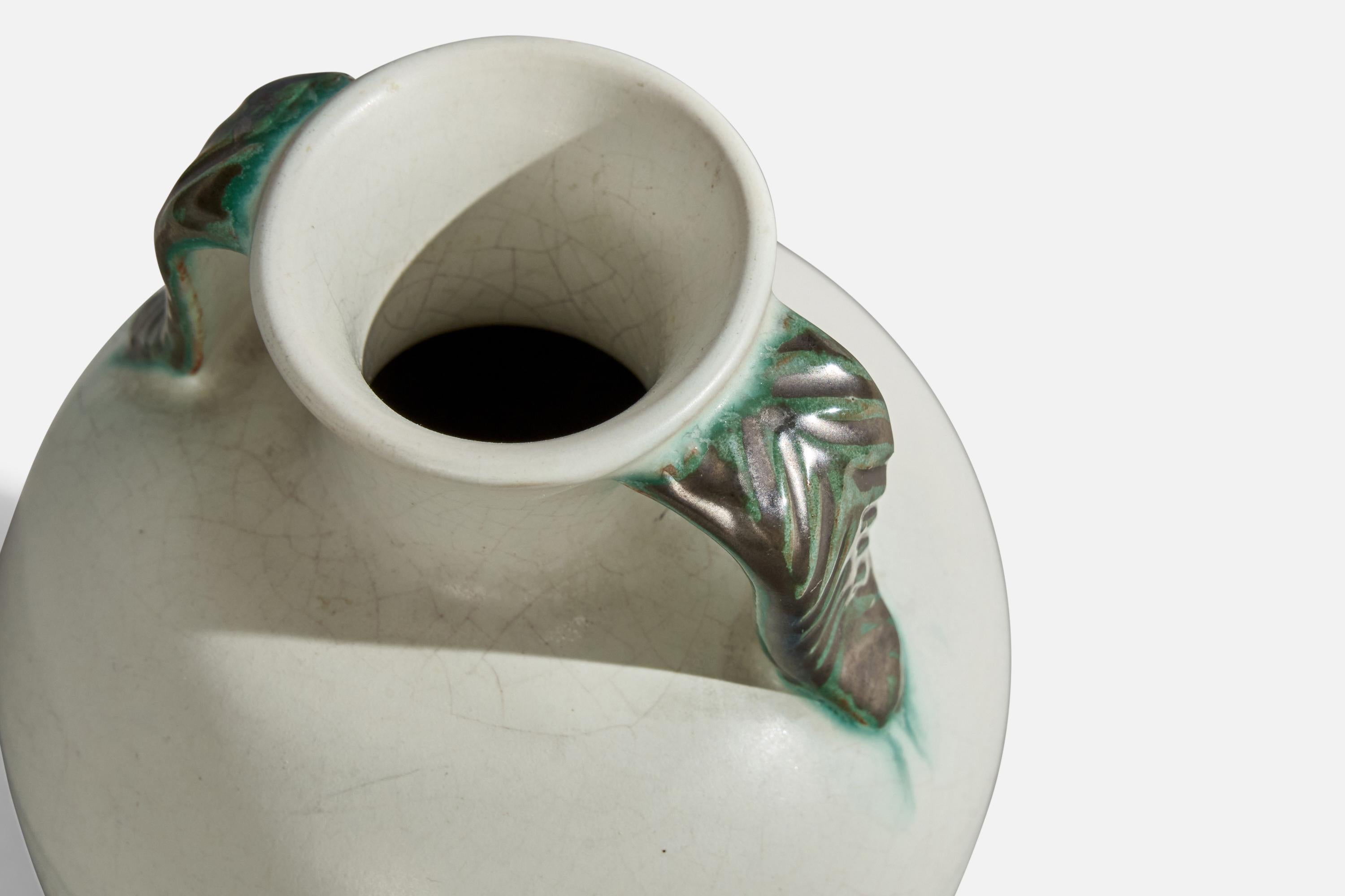 Upsala Ekeby, Vaso, Terracotta, Svezia, anni '1930 In condizioni buone in vendita a High Point, NC