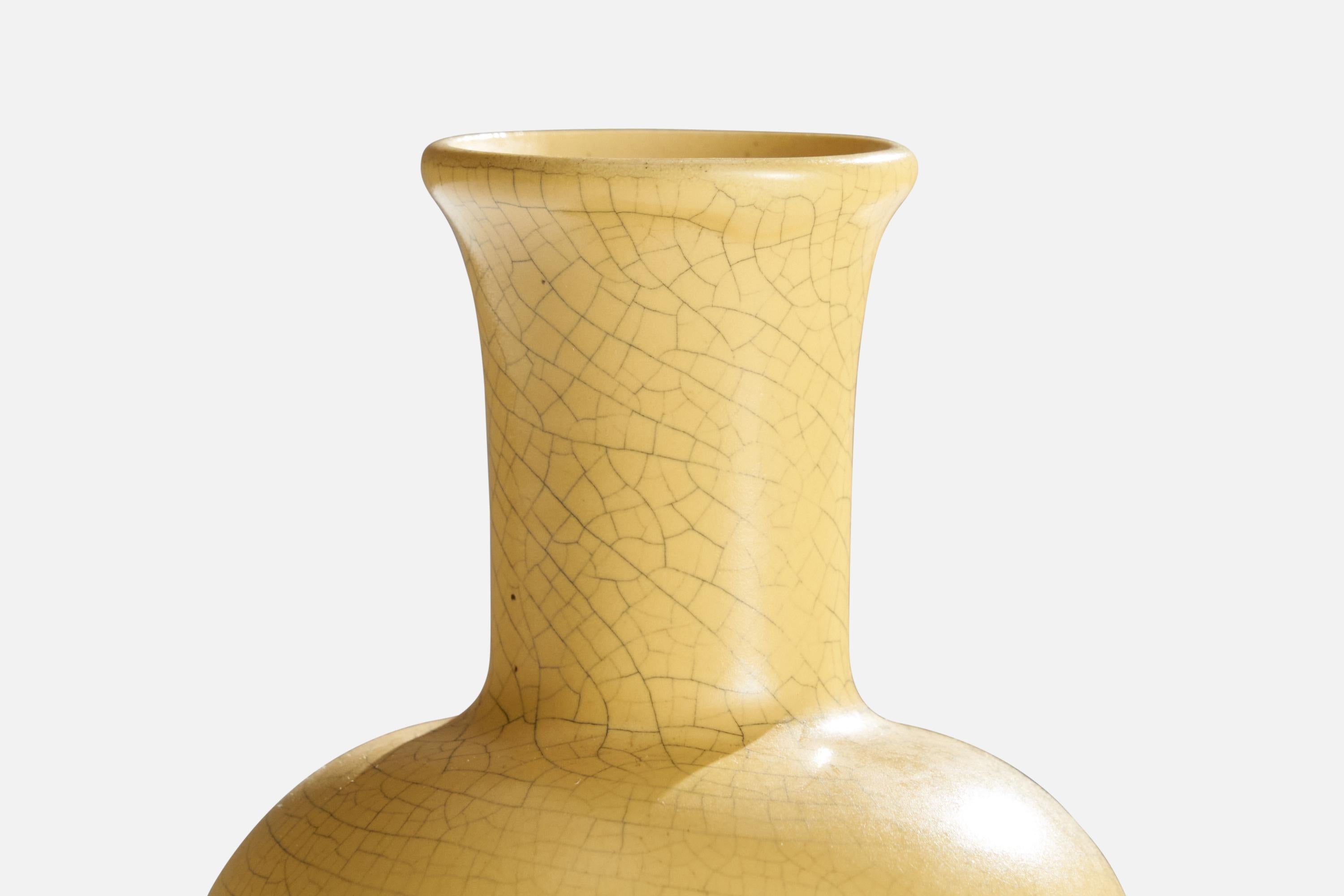 Upsala Ekeby, Vaso, Terracotta, Svezia, anni '1930 In condizioni buone in vendita a High Point, NC