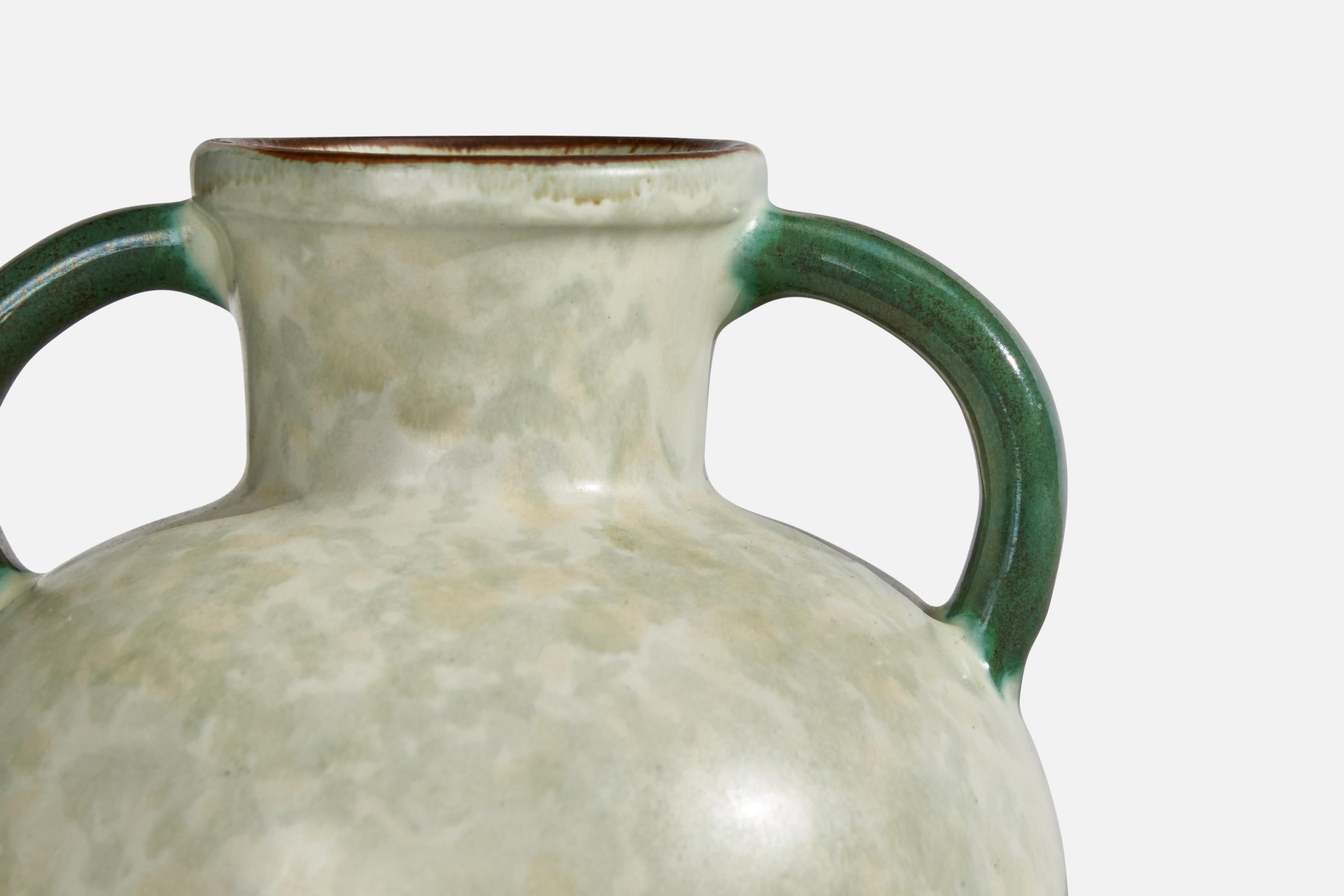 Metà XX secolo Upsala Ekeby, Vaso, Terracotta, Svezia, anni '1930 in vendita