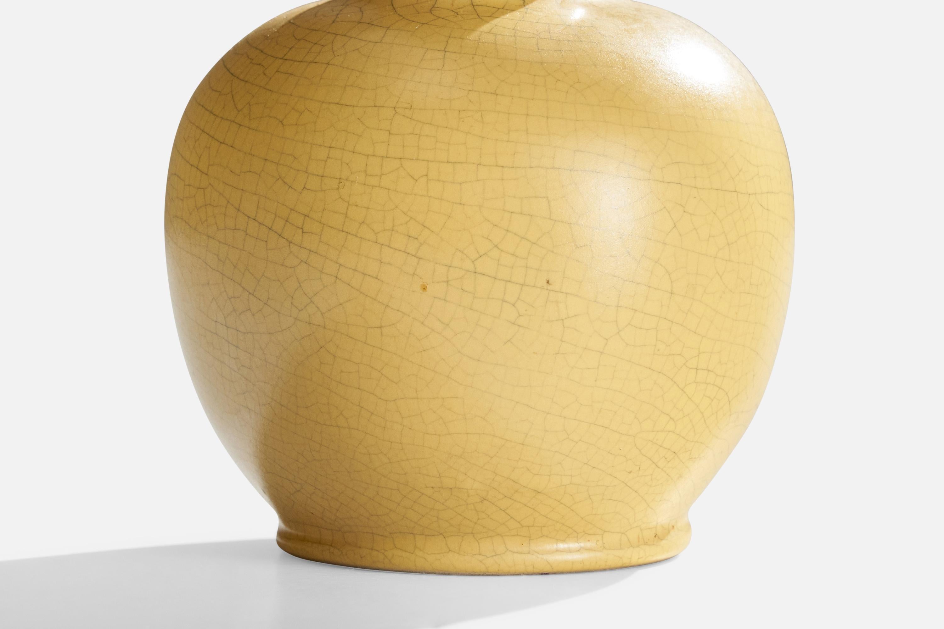 Metà XX secolo Upsala Ekeby, Vaso, Terracotta, Svezia, anni '1930 in vendita