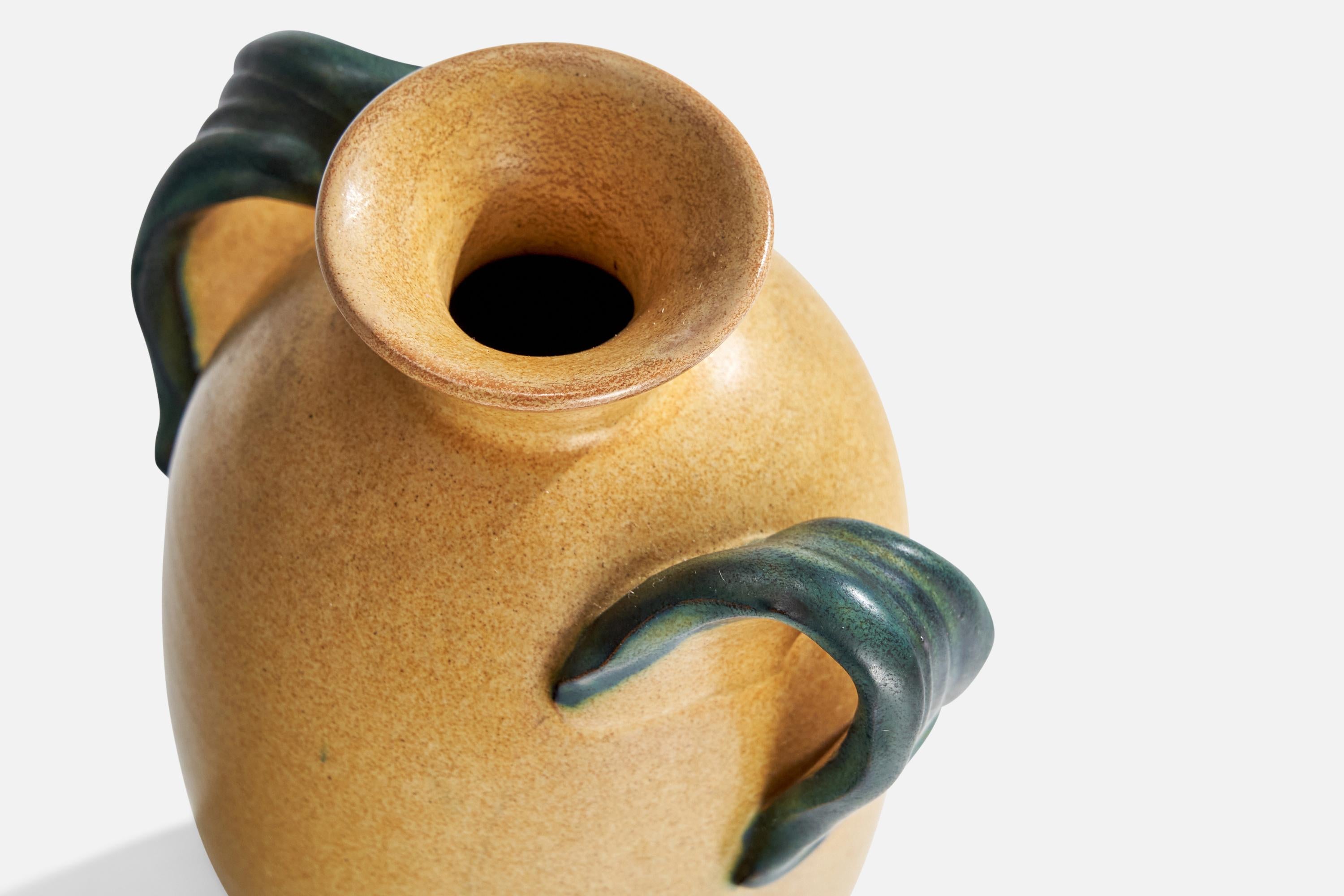 Cotto Upsala Ekeby, Vaso, Terracotta, Svezia, anni '1930 in vendita