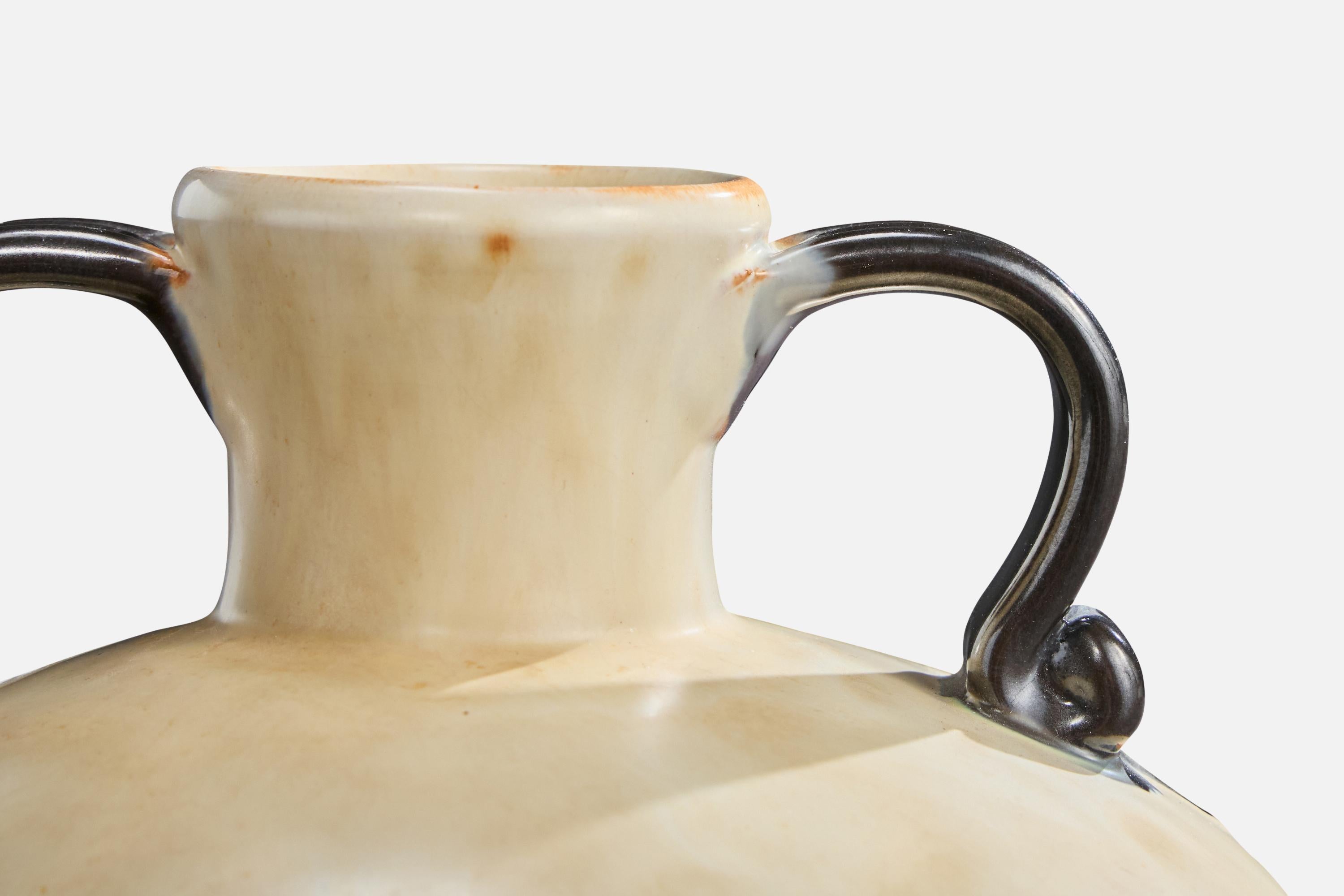 Metà XX secolo Upsala Ekeby, Vase, Earthenware, Sweden, 1930s in vendita