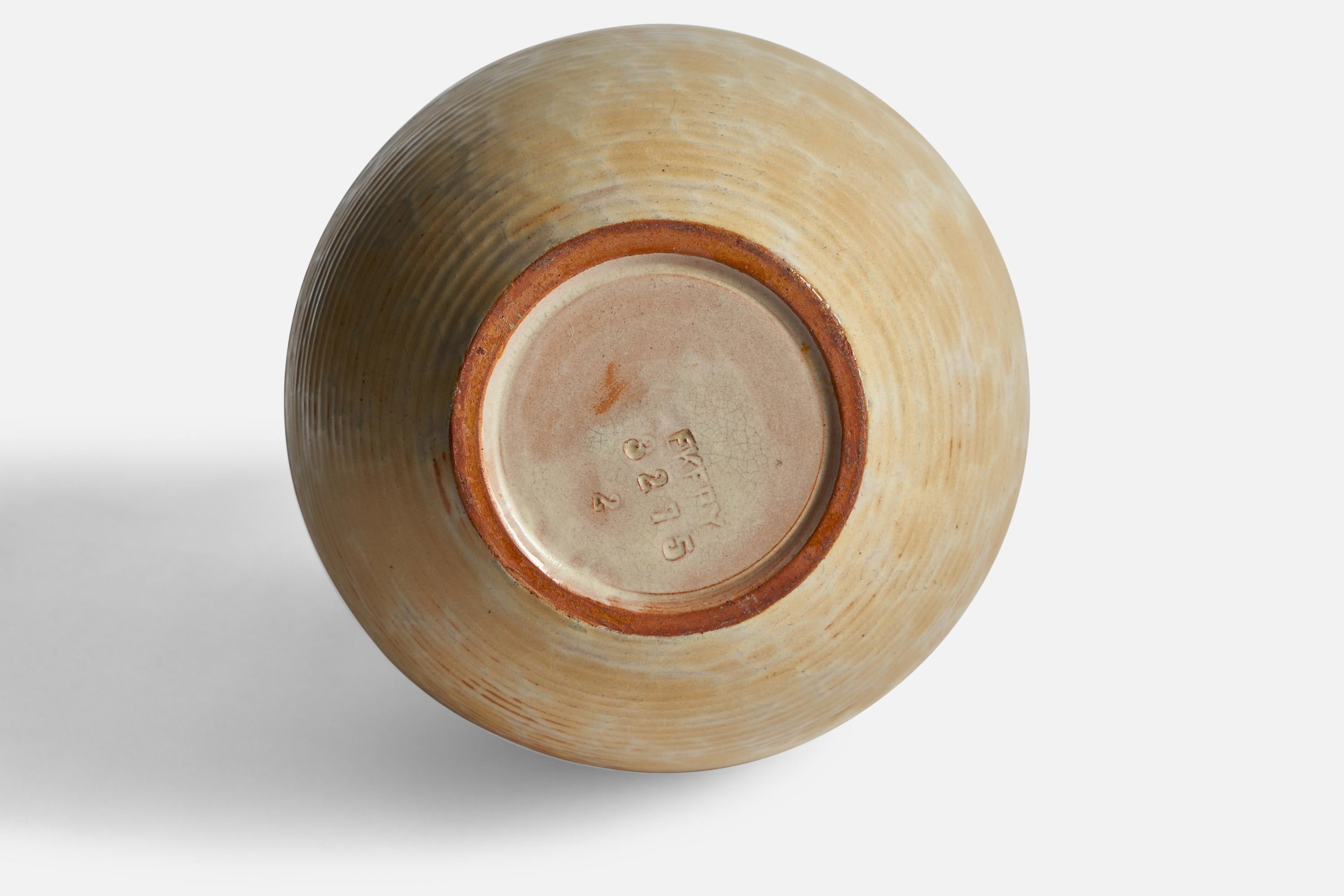 Cotto Upsala Ekeby, Vaso, Terracotta, Svezia, anni '1930 in vendita