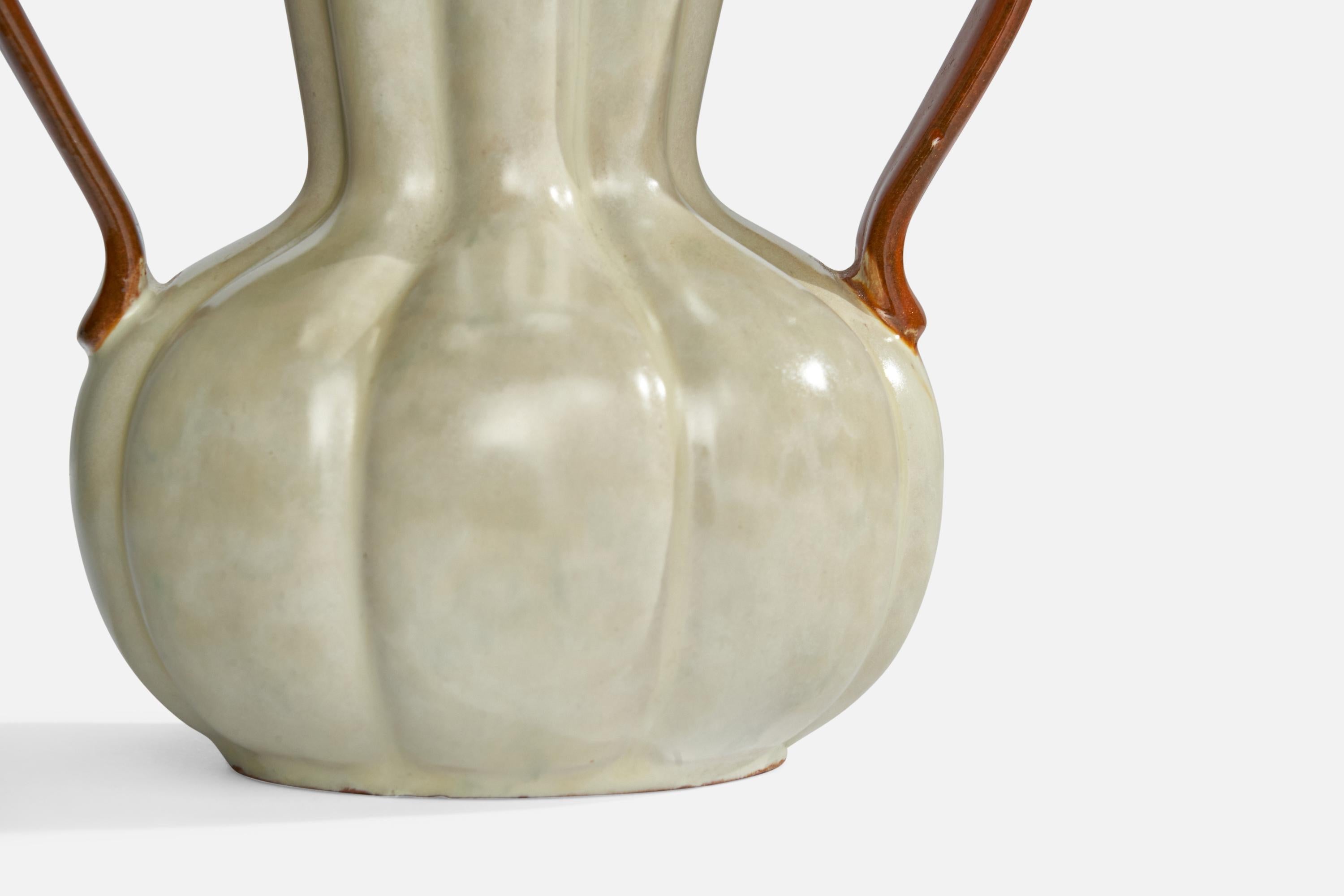 Upsala Ekeby, Vase, Earthenware, Sweden, 1930s For Sale 1