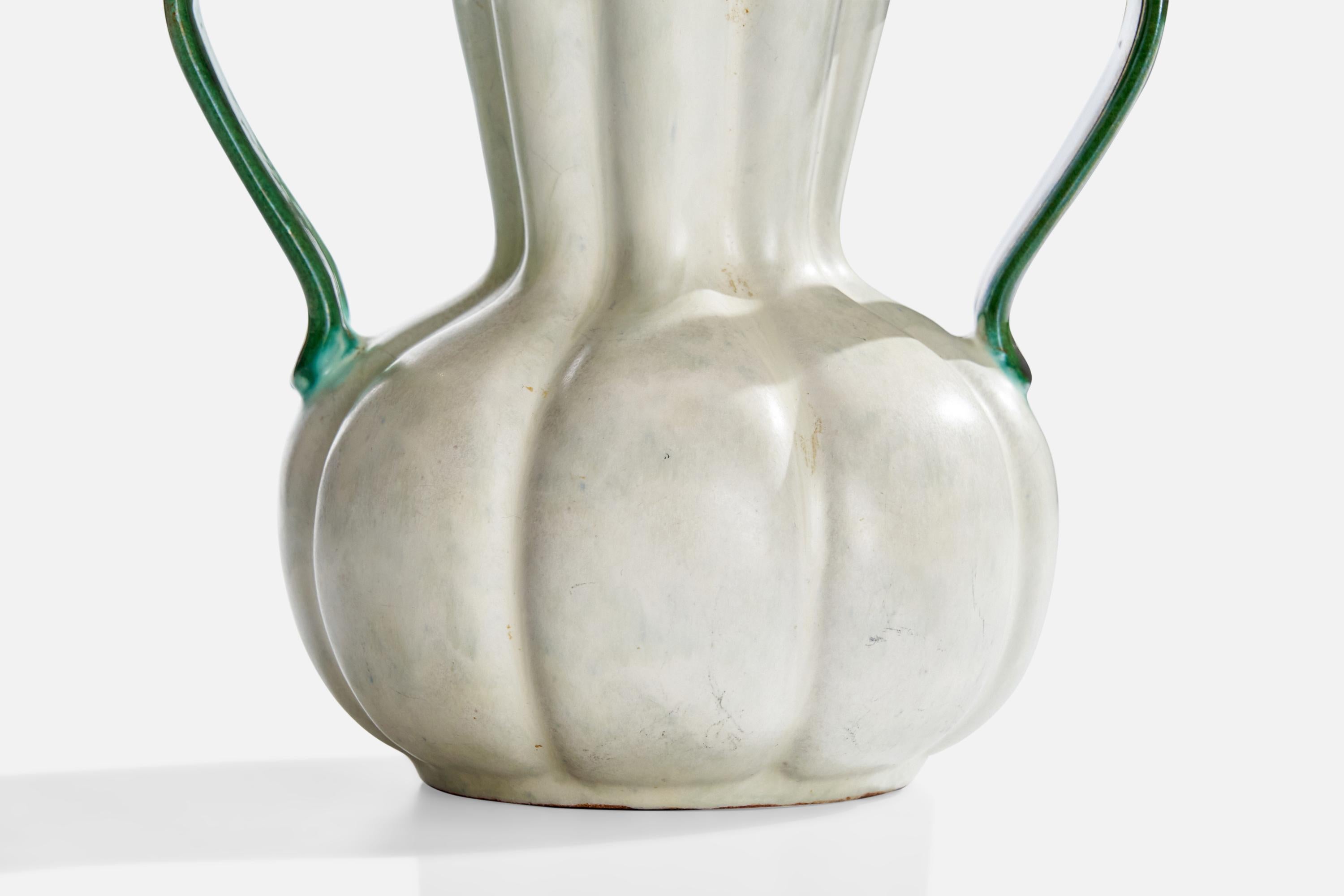 Upsala Ekeby, Vase, Earthenware, Sweden, 1930s For Sale 1