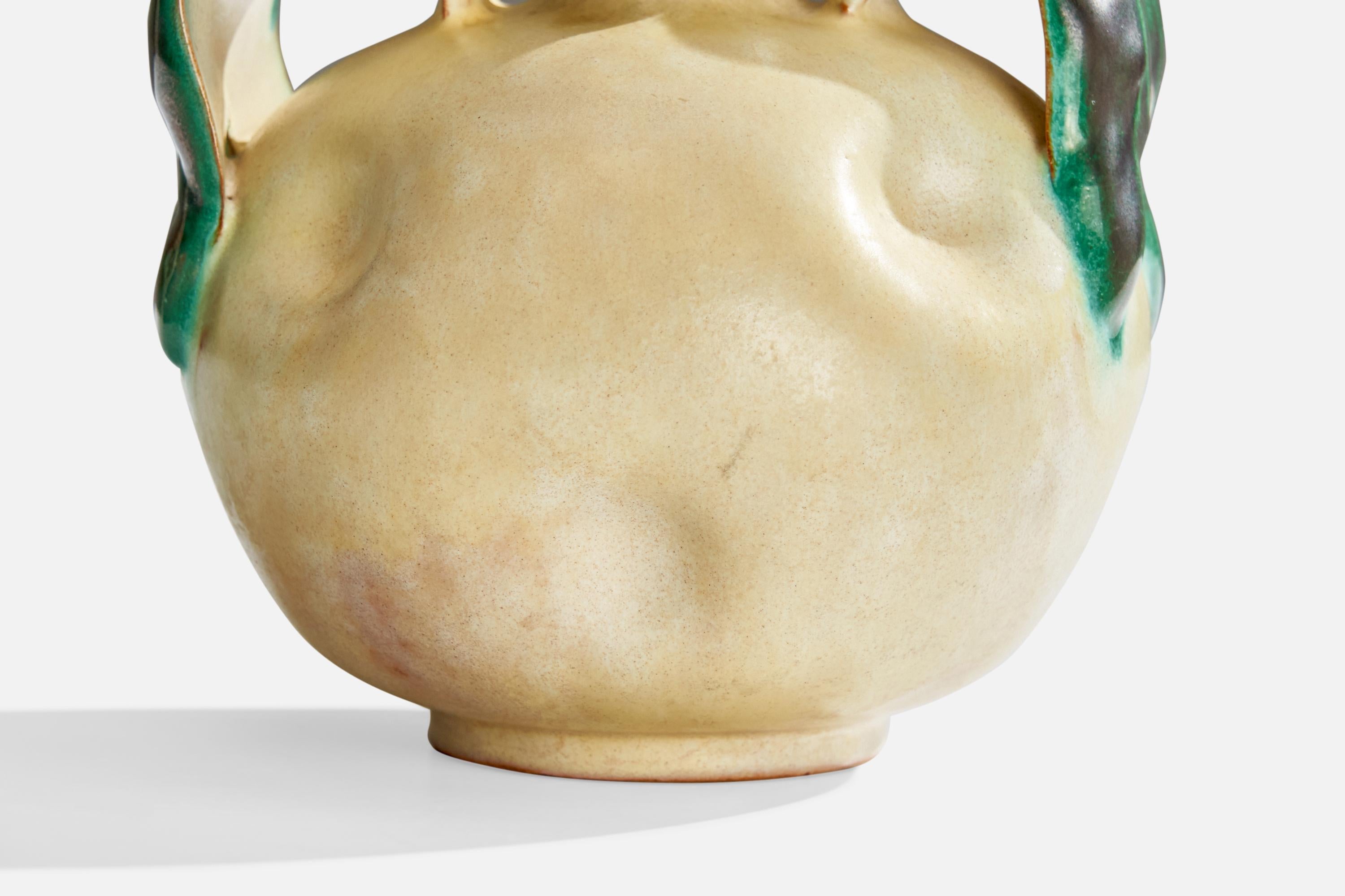 Cotto Upsala Ekeby, Vaso, Terracotta, Svezia, anni '1930 in vendita