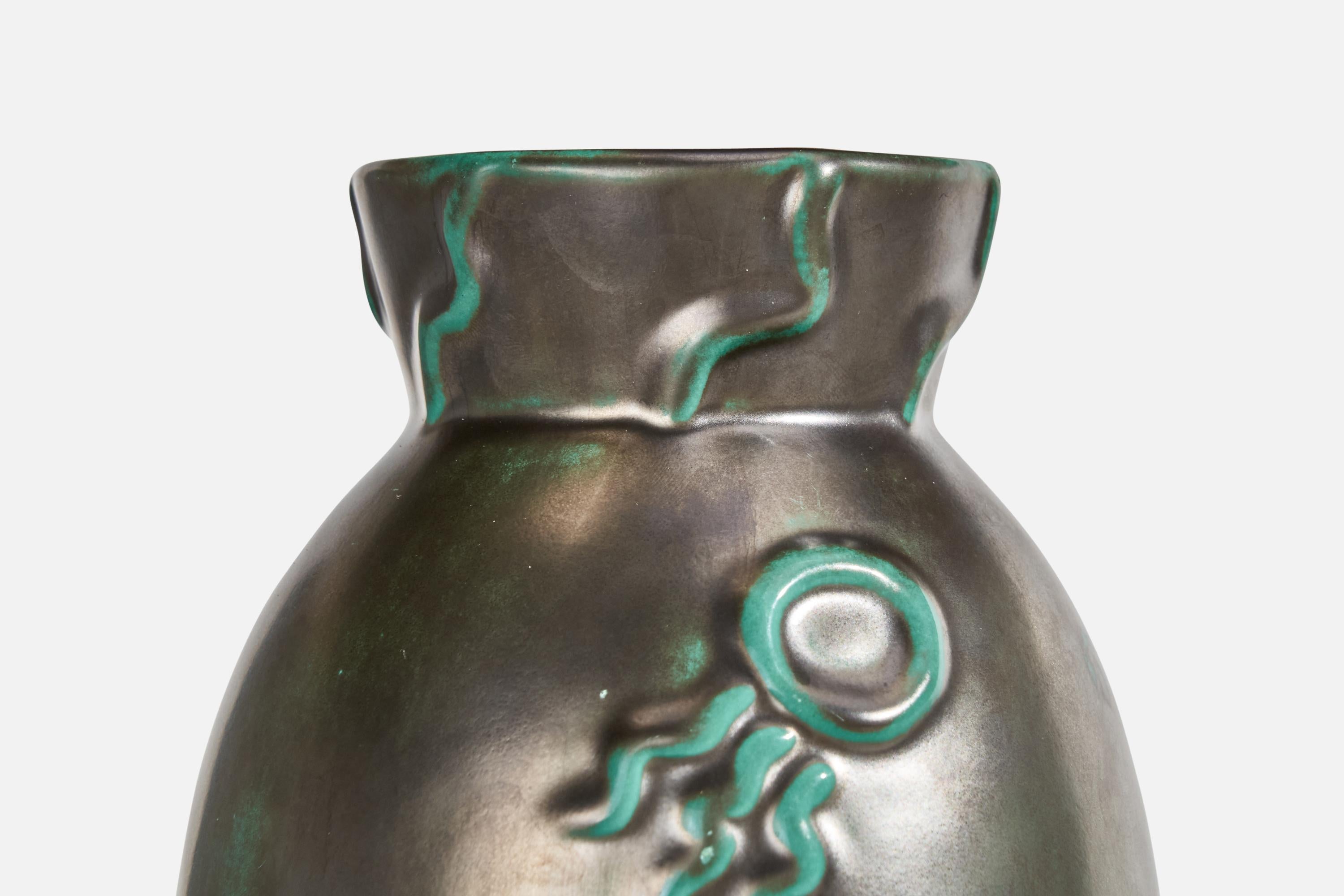 Poterie Vase en faïence de Upsala Ekeby, Suède, années 1930 en vente