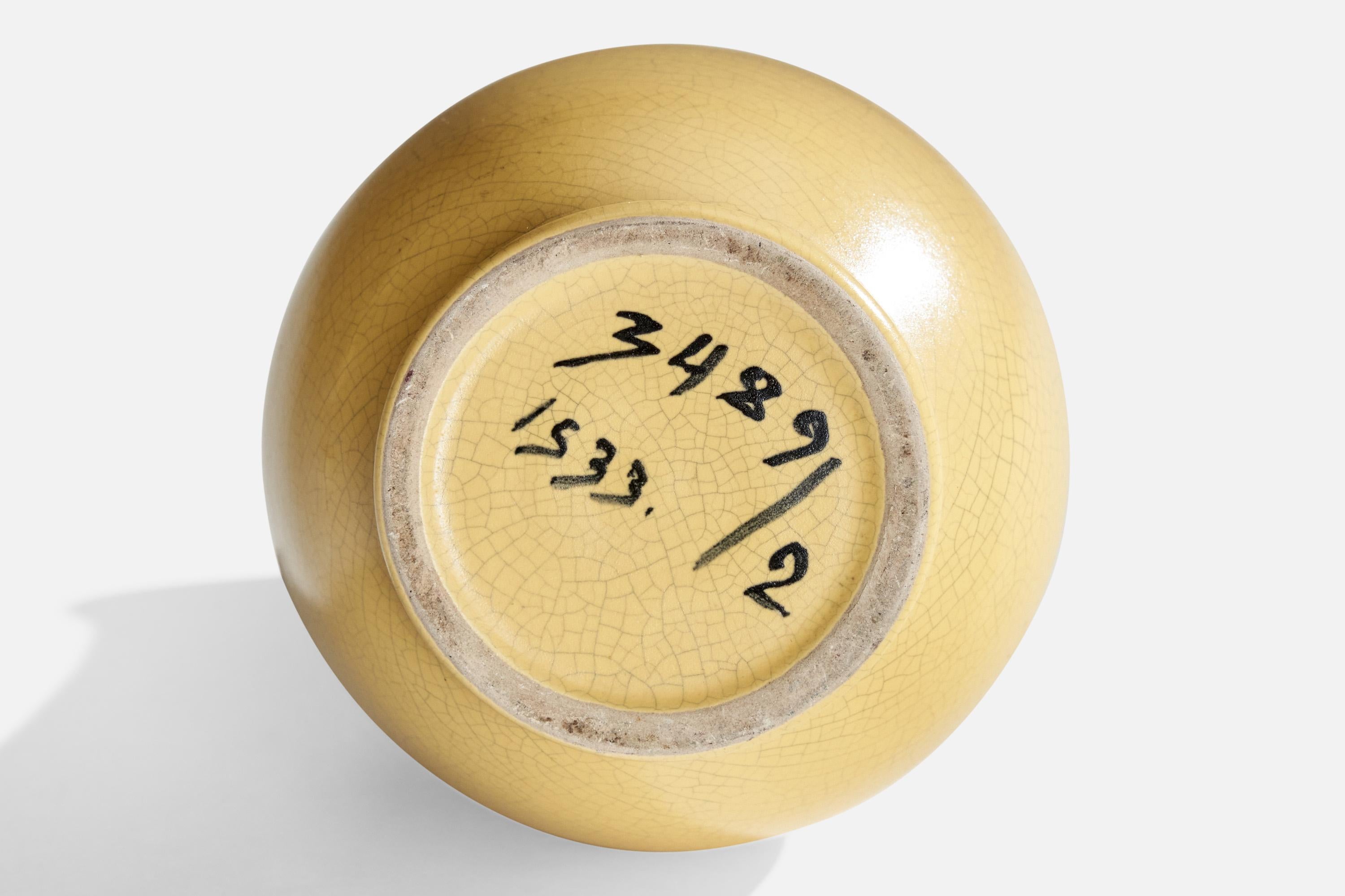 Cotto Upsala Ekeby, Vaso, Terracotta, Svezia, anni '1930 in vendita